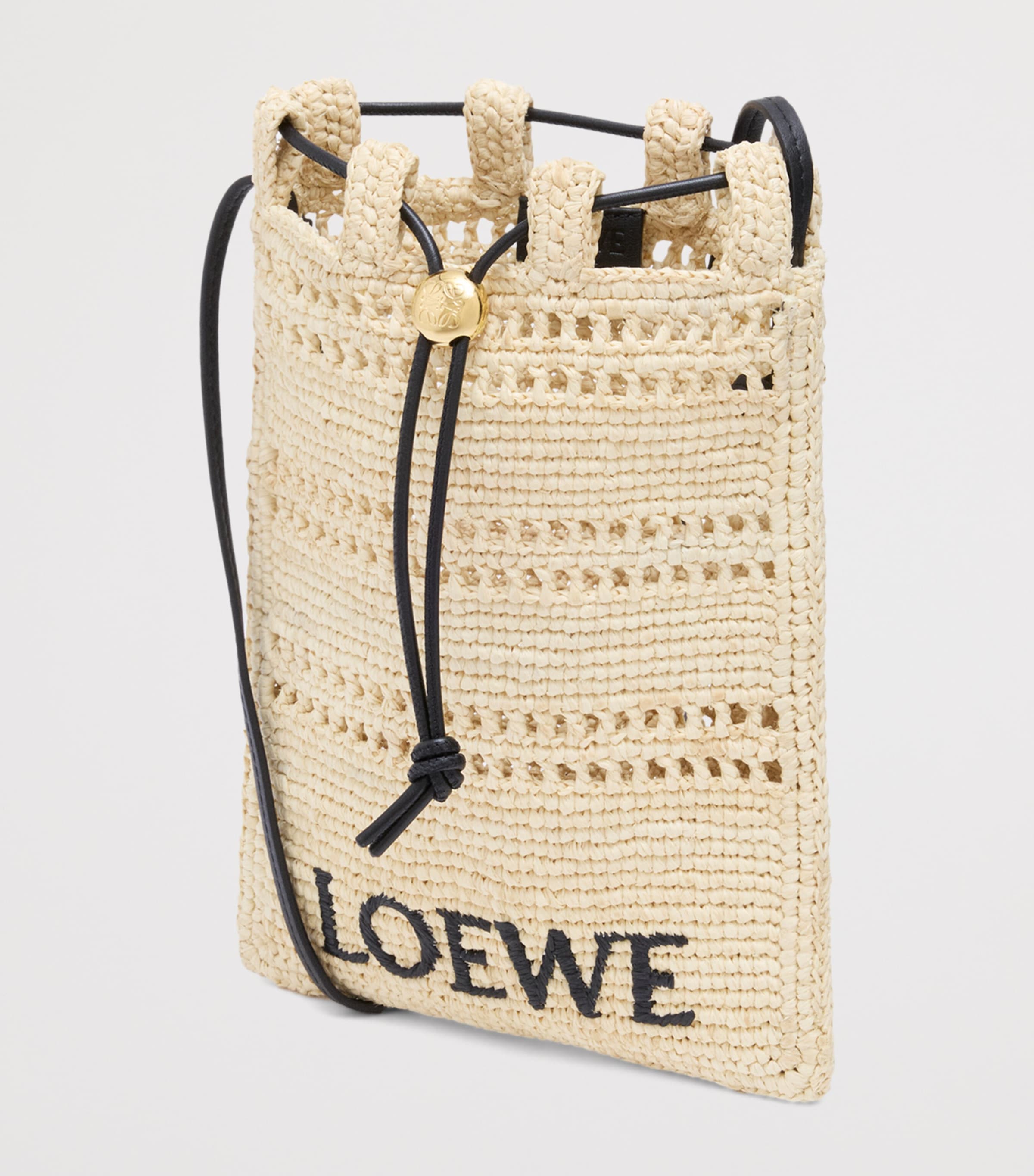 LOEWE x Paula's Ibiza Raffia Drawstring Pocket Bag | Harrods US LOEWE x Paula's Ibiza Raffia Drawstring Pocket Bag | Harrods US