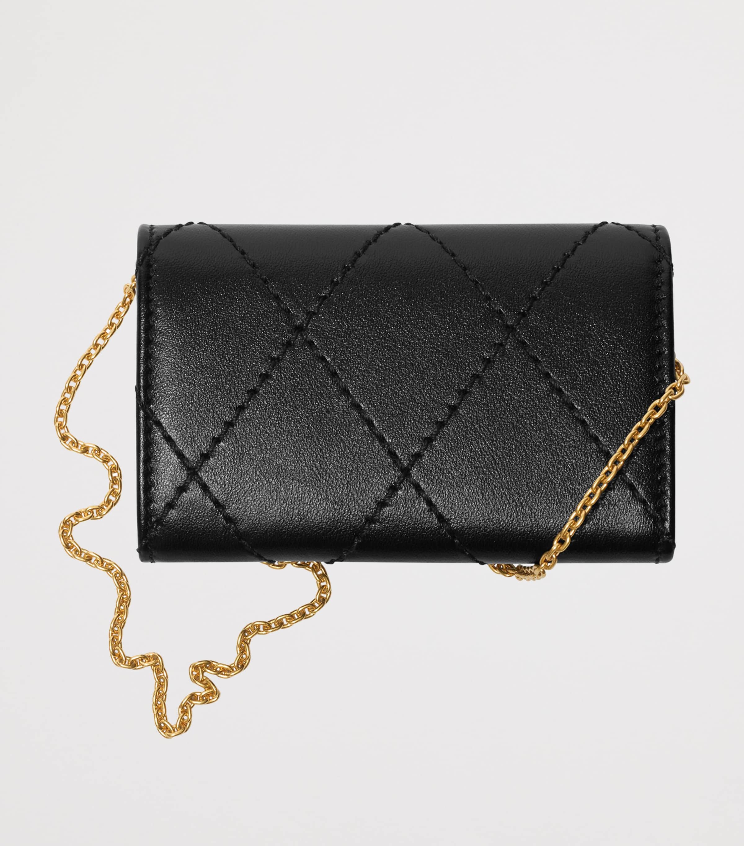 Burberry Calfskin Strand Chain Wallet Black Image 4