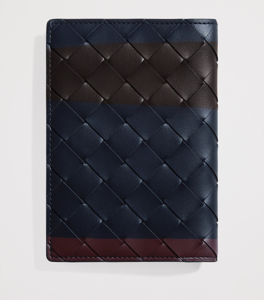 Bottega Veneta Leather Intrecciato Passport Holder Image 2