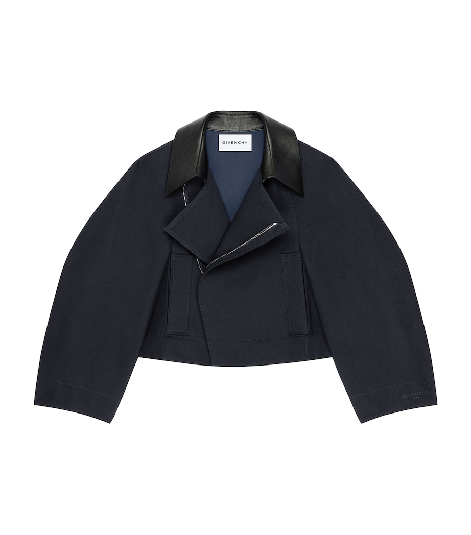 Givenchy Womens Cotton-Wool Cropped Jacket Image 1