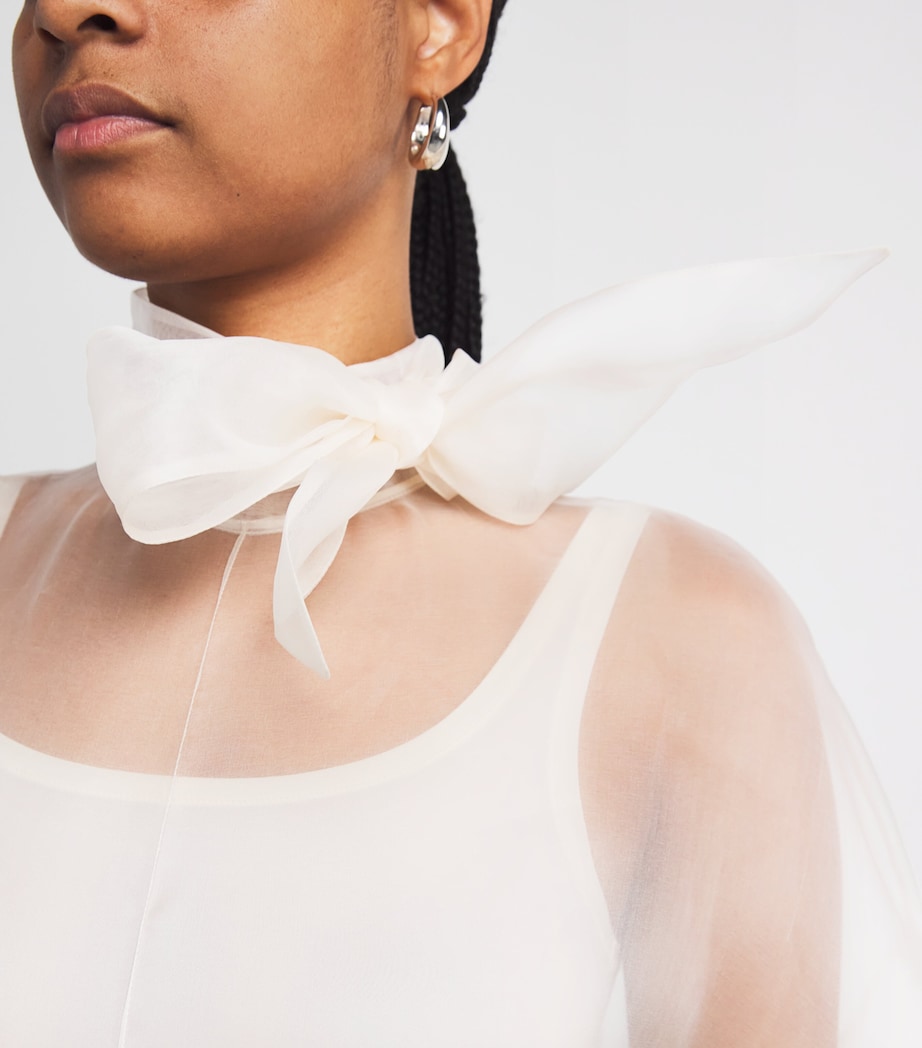 Silk Pirouette Thong Bodysuit CREAM Image 6