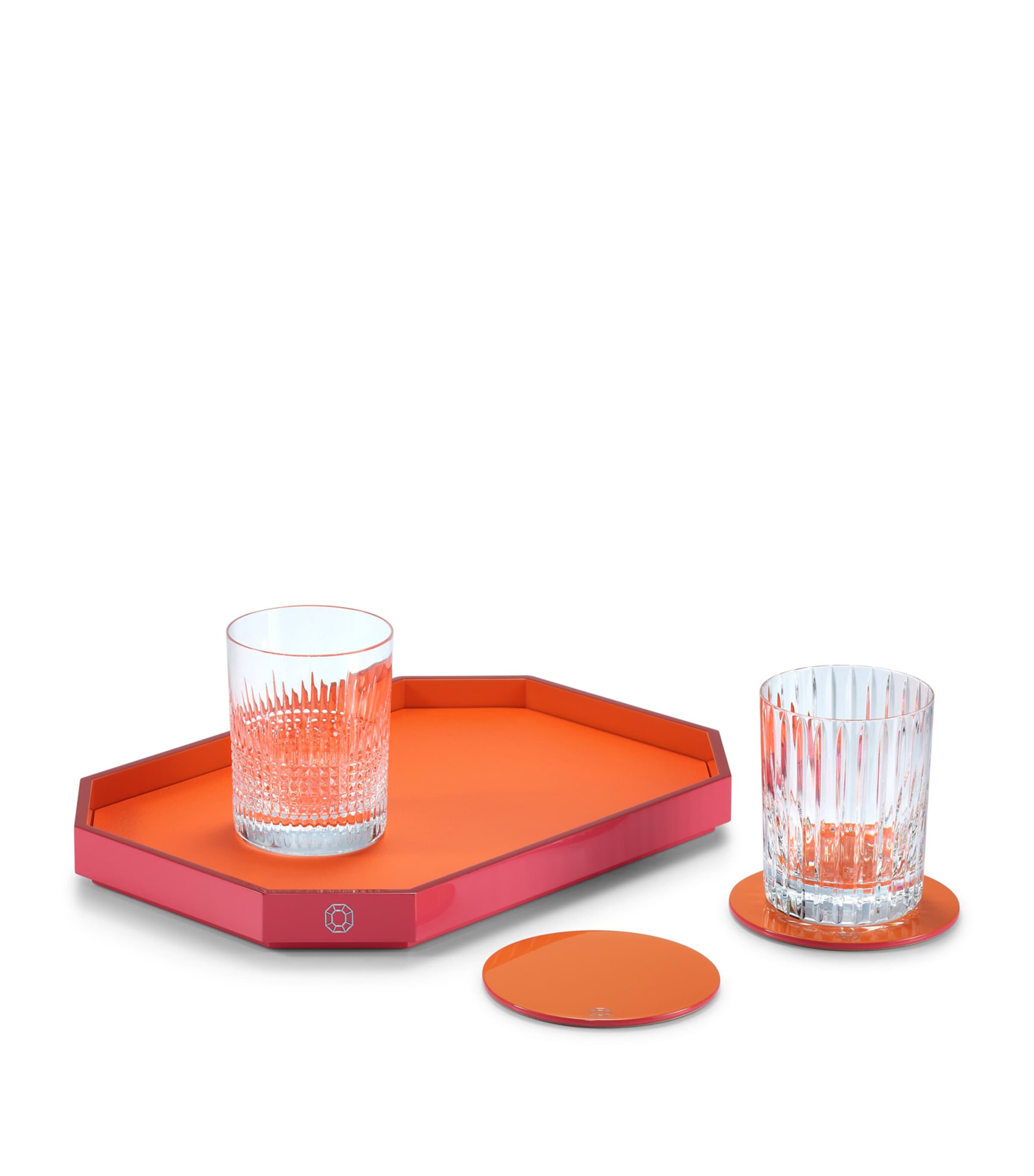 Small Octogone Tray (33cm x 23cm) CLEAR Image 2