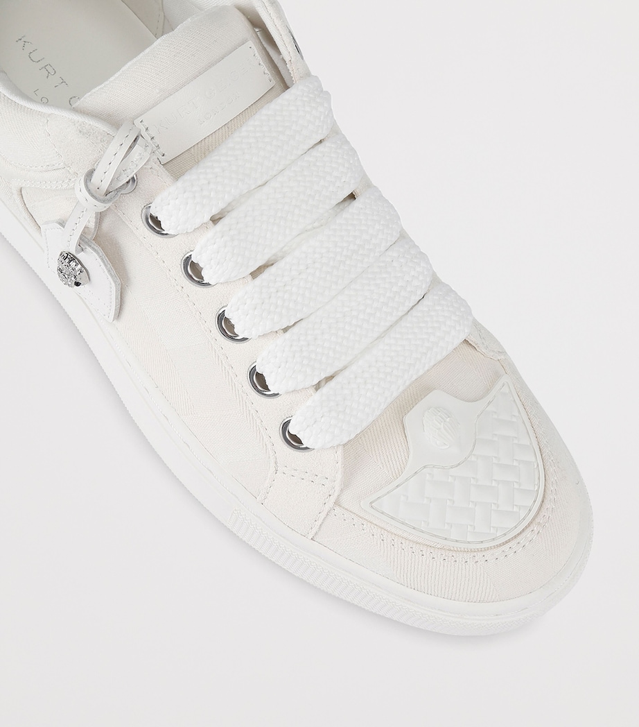 Kurt Geiger London Denim Southbank Tag Sneakers White Image 2