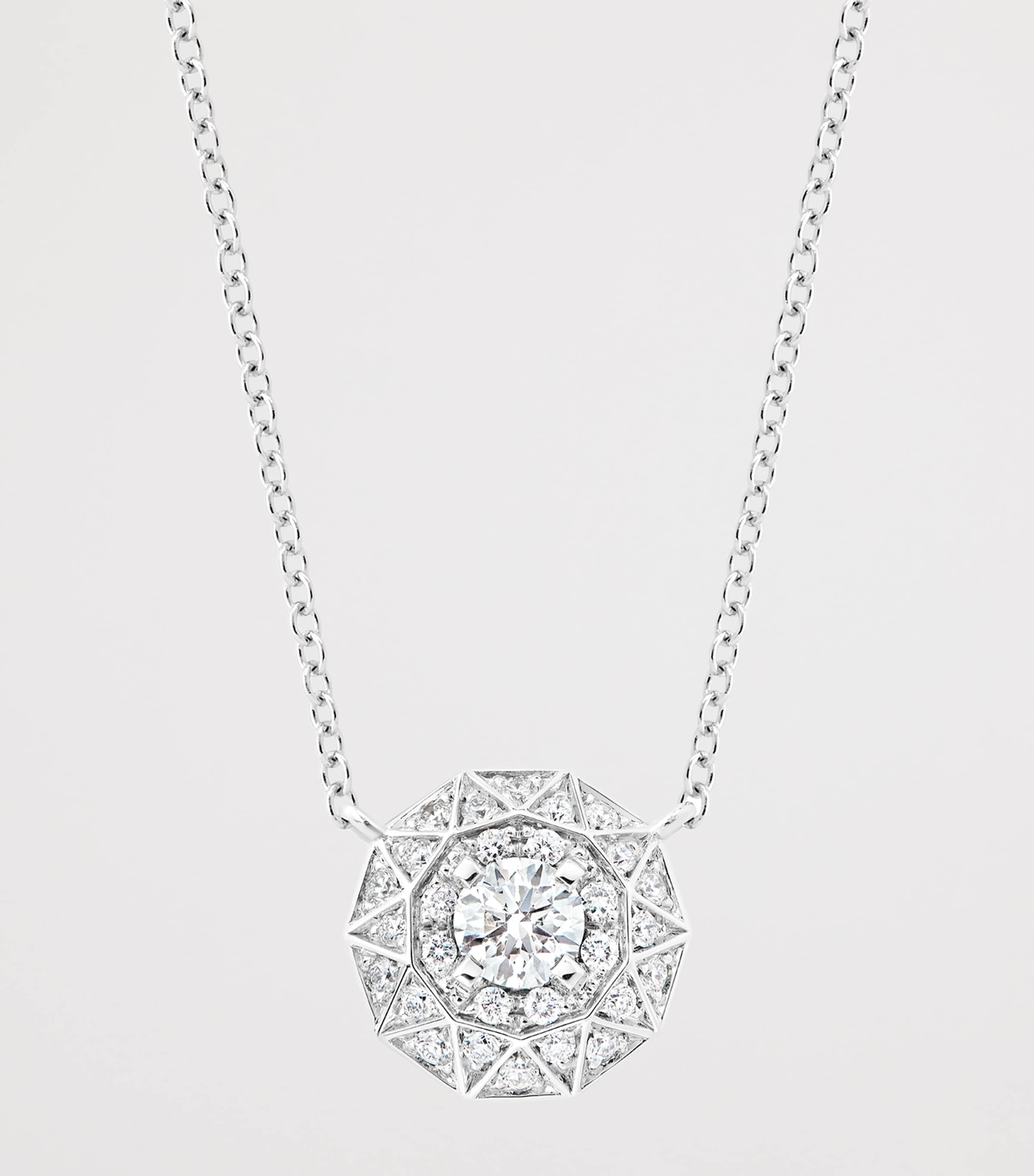Boucheron White Gold and Diamond Etoile de Paris Necklace White Gold Image 3