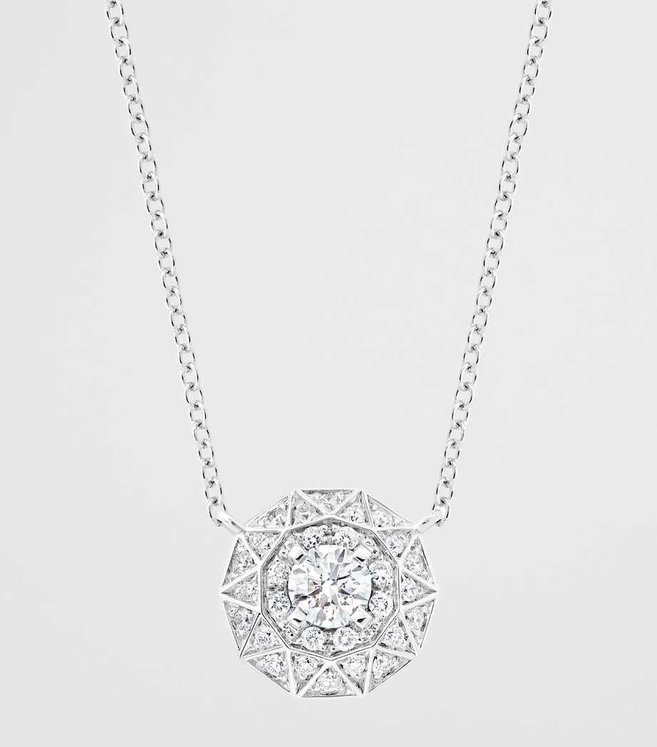 Boucheron White Gold and Diamond Etoile de Paris Necklace White Gold Image 3