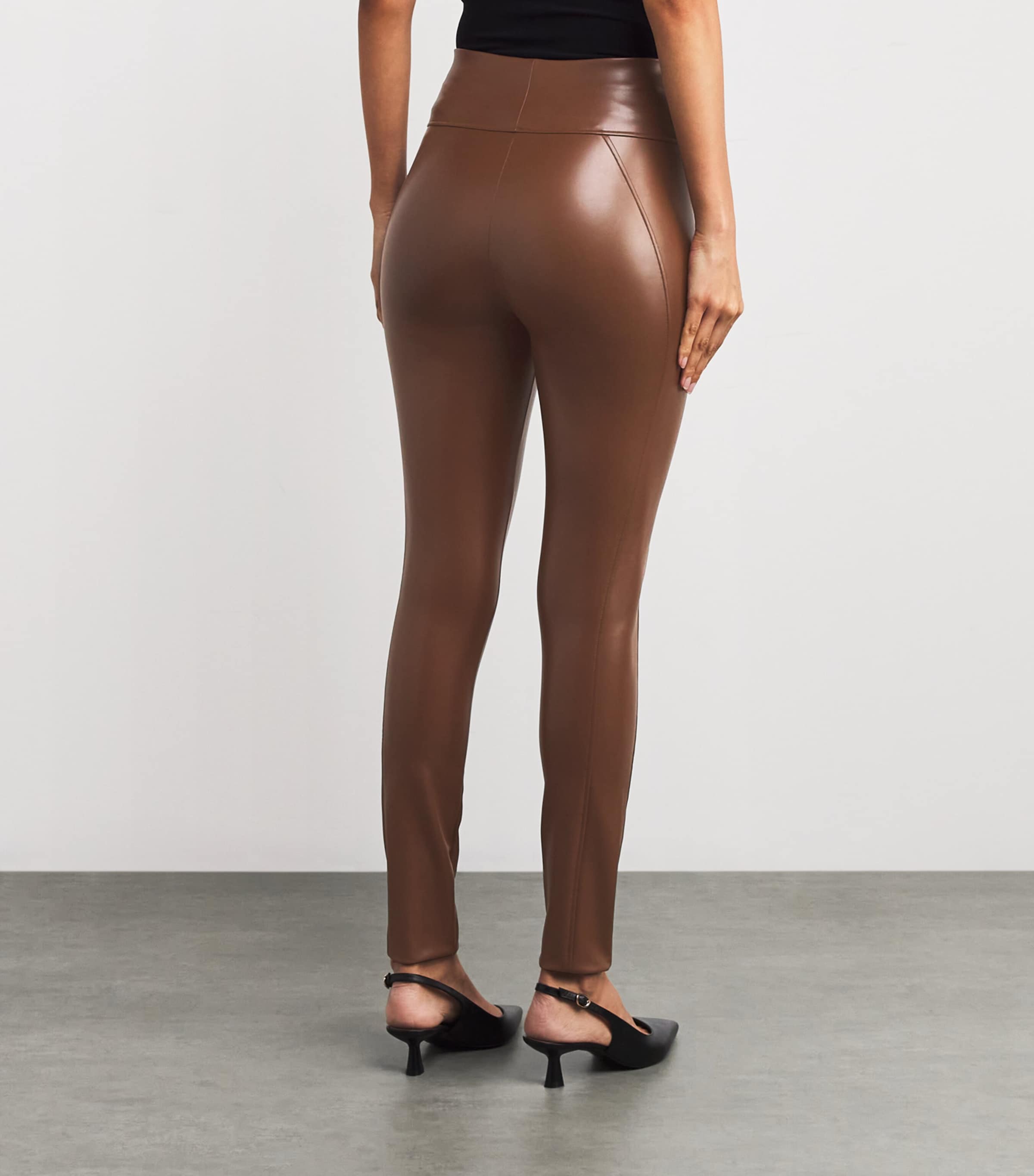 Faux Leather Edie Forming Leggings 4782 SABA Image 4