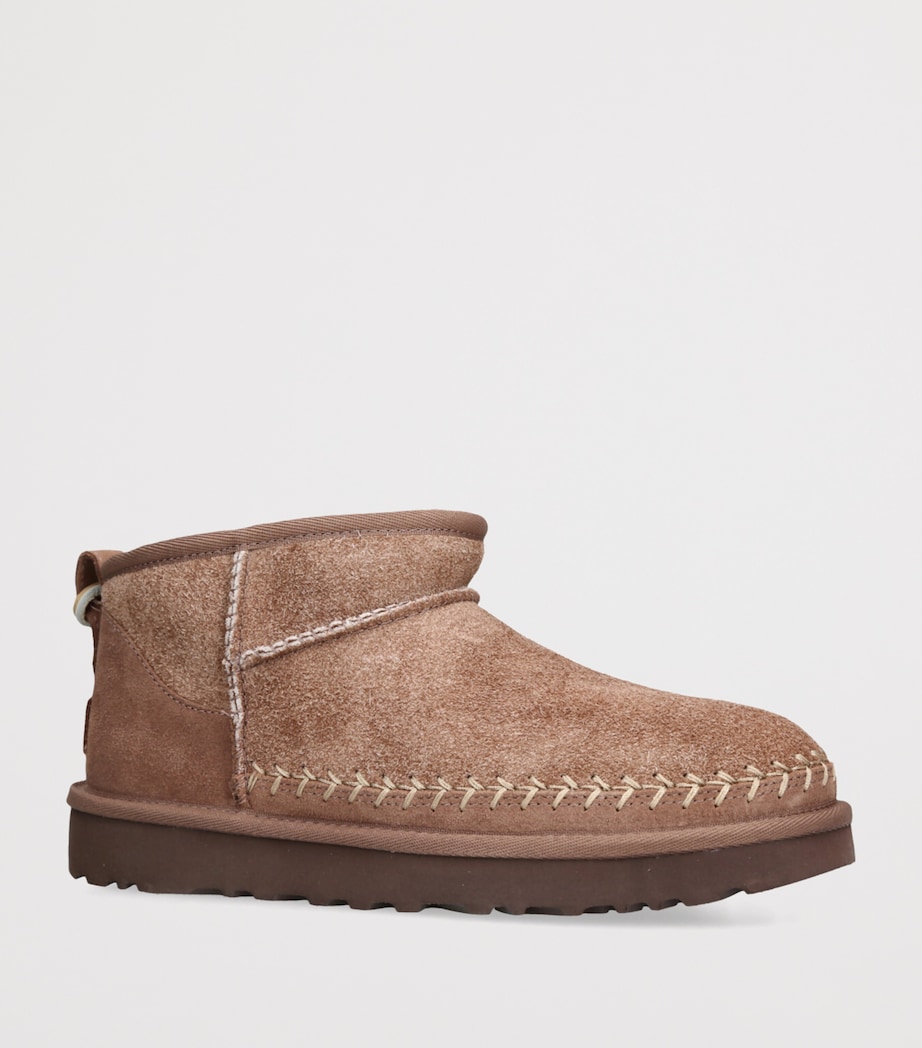 Suede Ultra Mini Boots MID BROWN Image 3