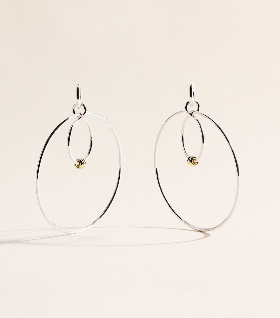 Spinelli Kilcollin Sterling Silver and Yellow Gold Echo Hoop Earrings Sterling Silver Image 1