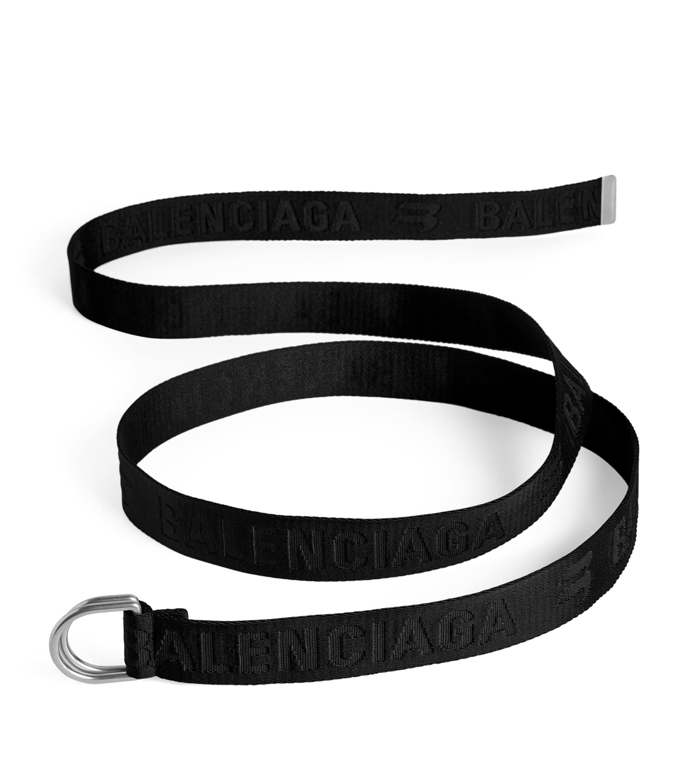 Balenciaga Logo D-ring Belt In Black