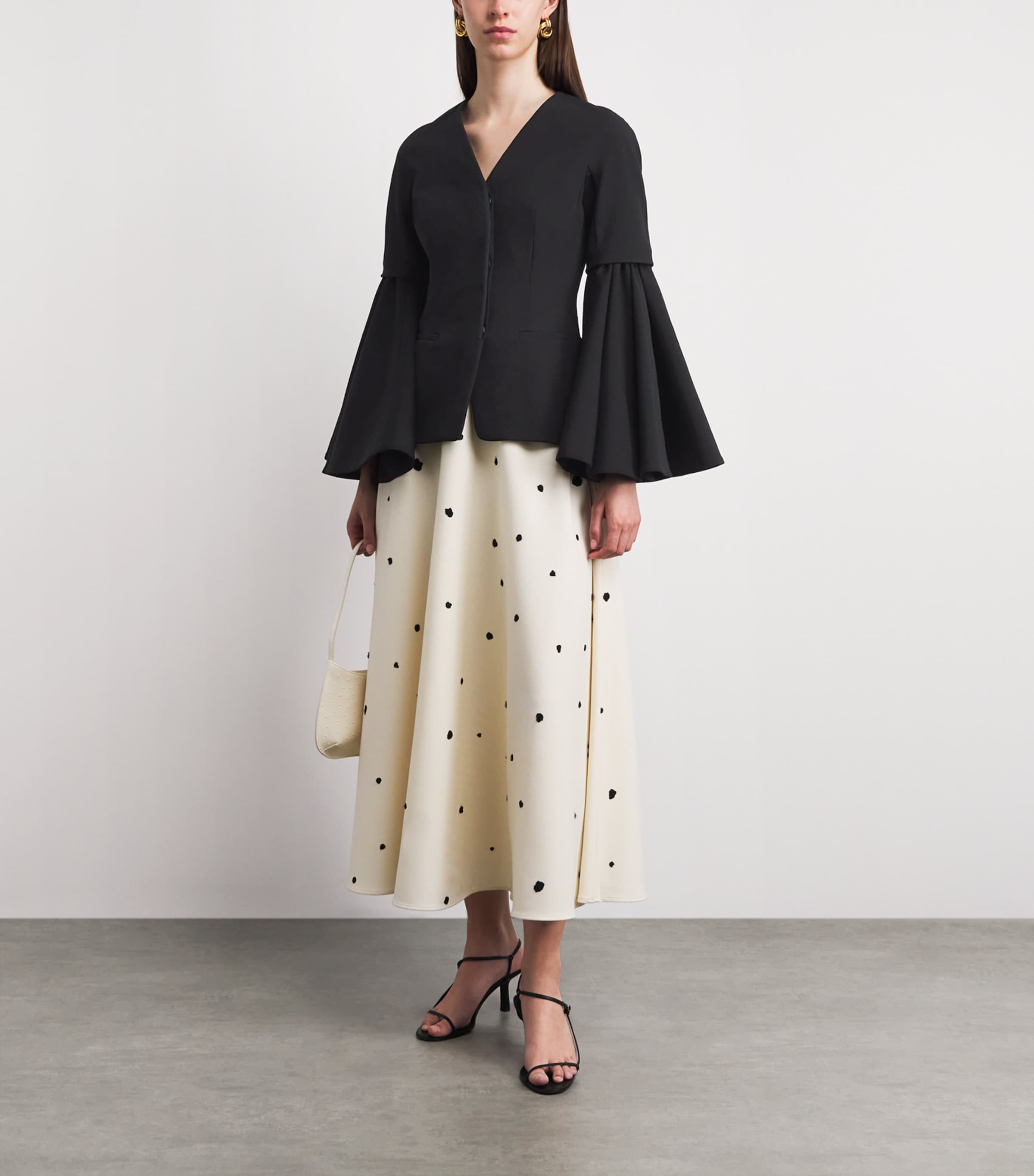 Jacquemus Womens Wool-Linen-Blend Paysan Blazer Black Image 2
