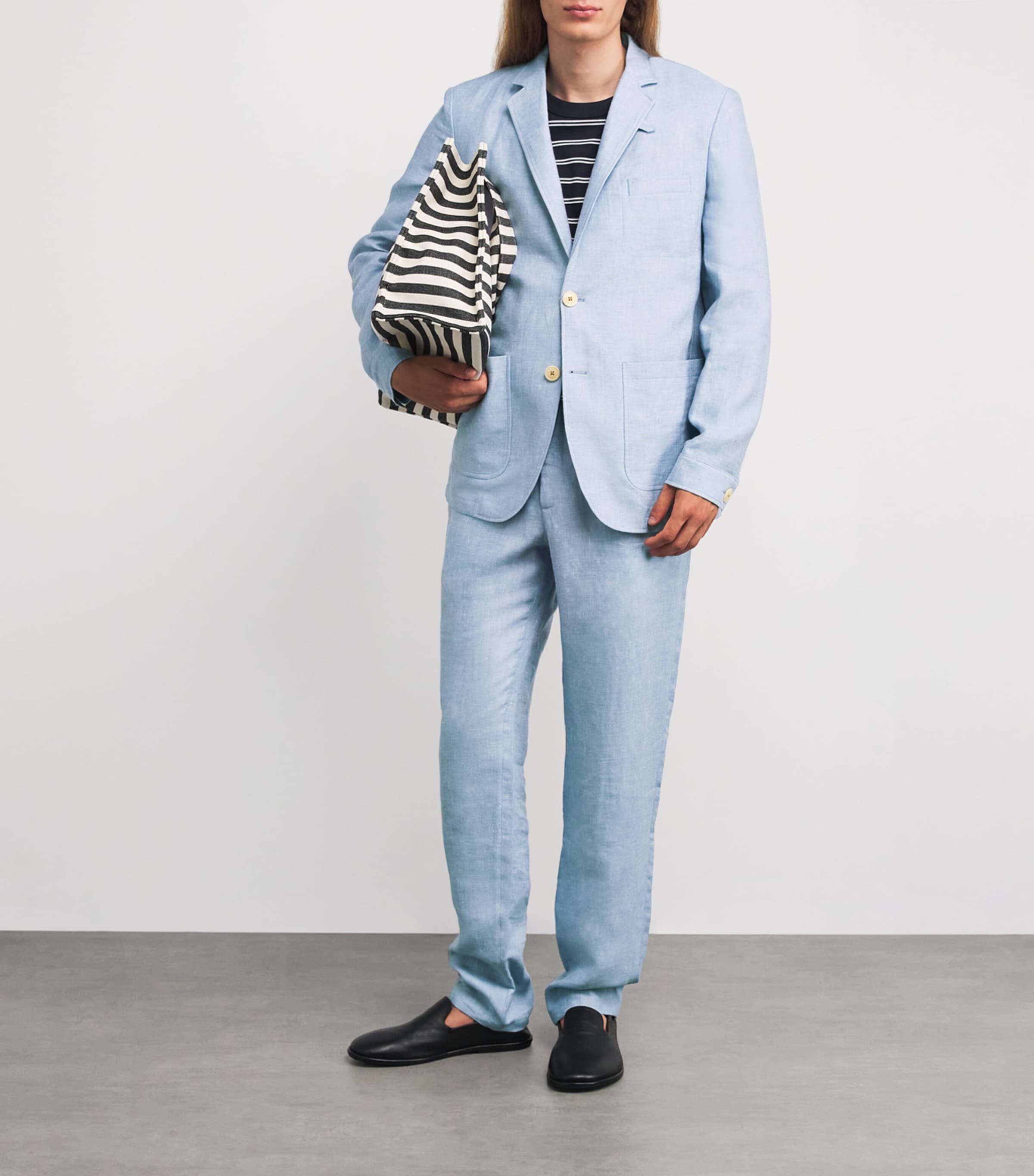 Linen Blazer BLUE Image 2