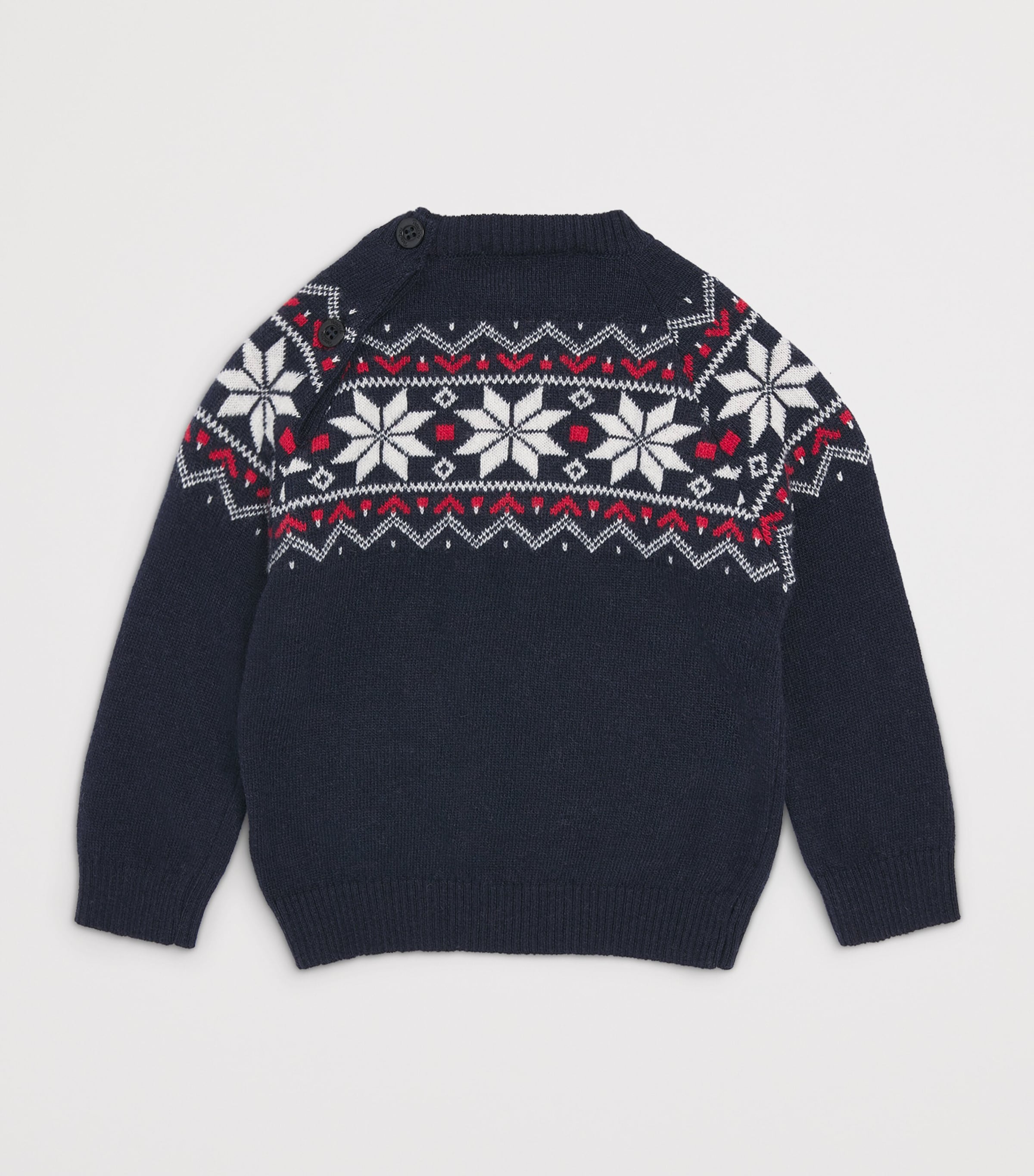 Patachou Fair Isle Sweater (6 Months-4 Years) Marine Image 2