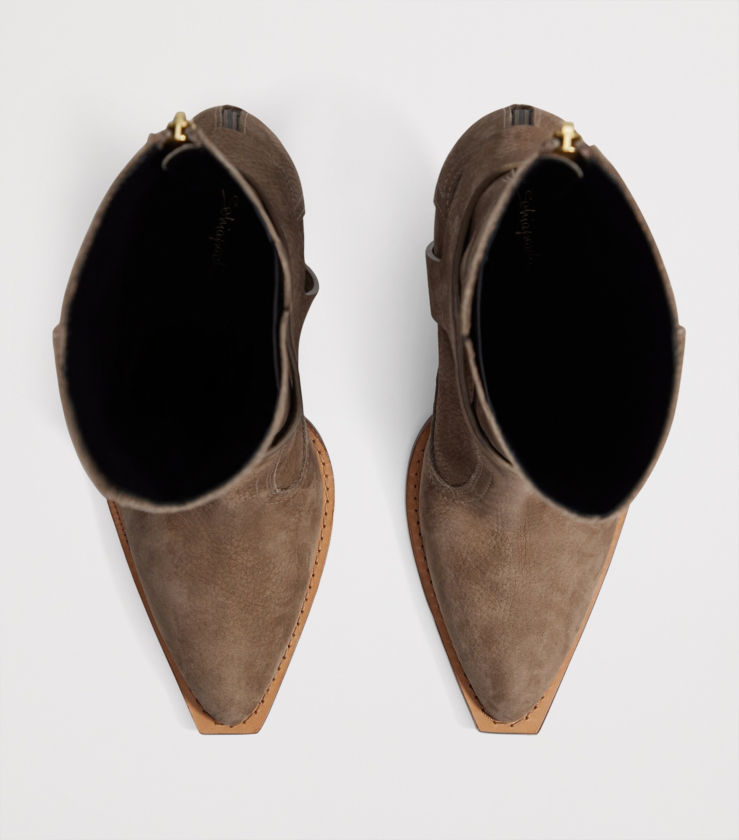 Suede Keyhole Ankle Boots 95 891 ELEPHANT Image 5