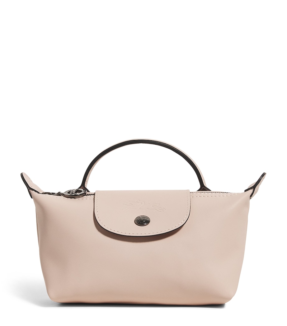 Longchamp Extra-Small Leather Le Pliage Xtra Pouch Nude Image 1