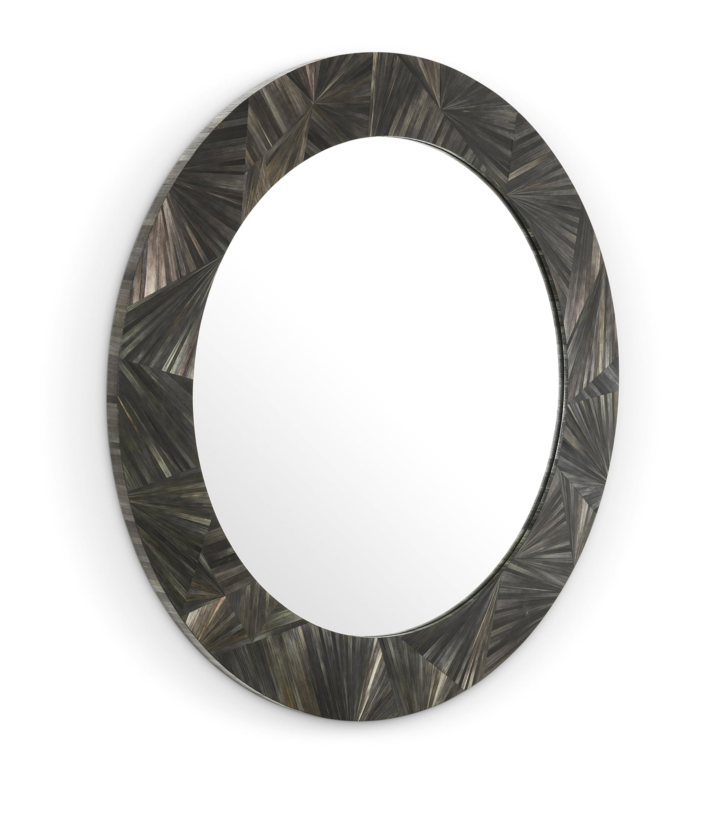 Eichholtz Straw Cassara Mirror Grey Image 1