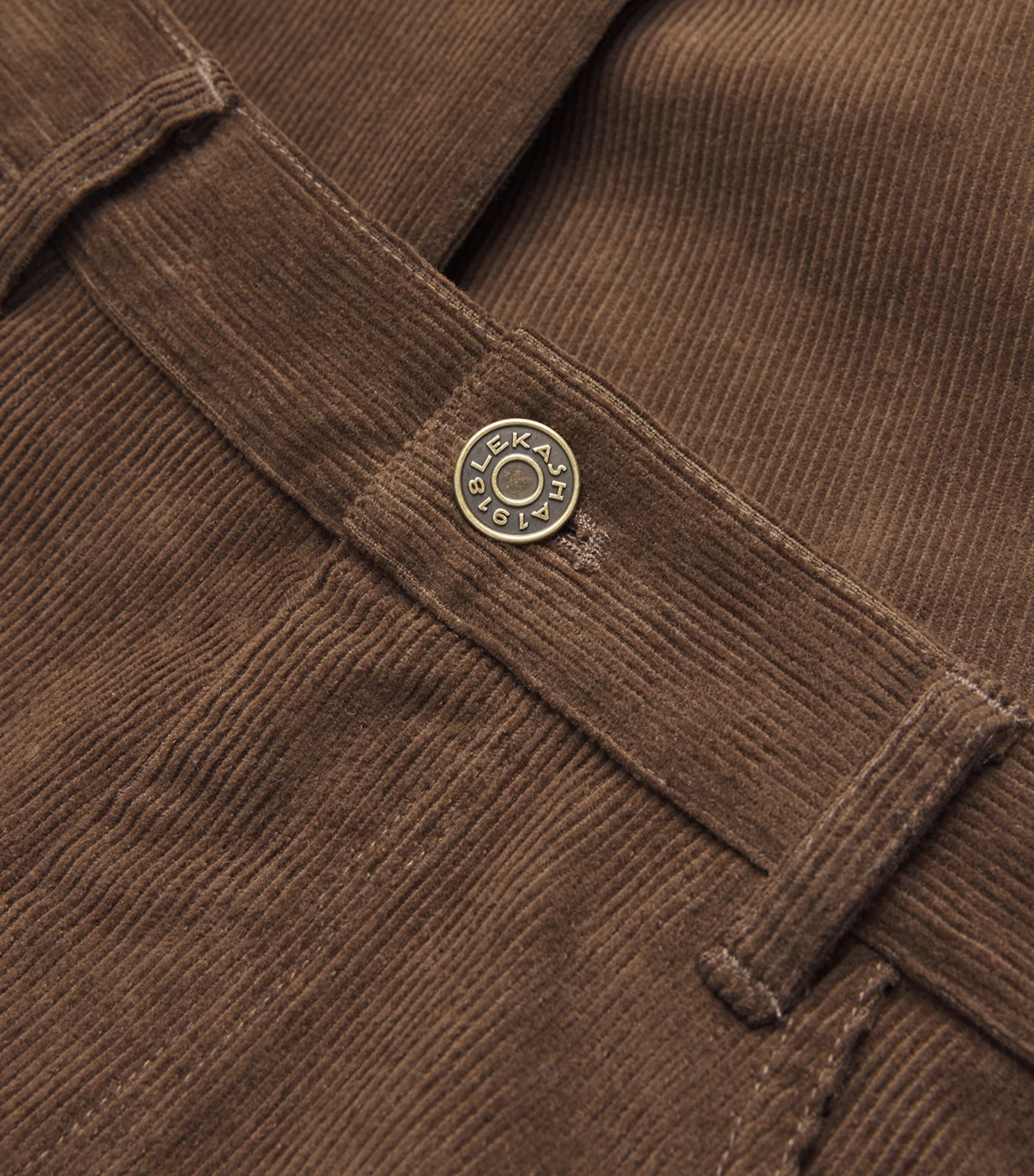Le Kasha Womens Corduroy Vicence Trousers Chocolat Image 5