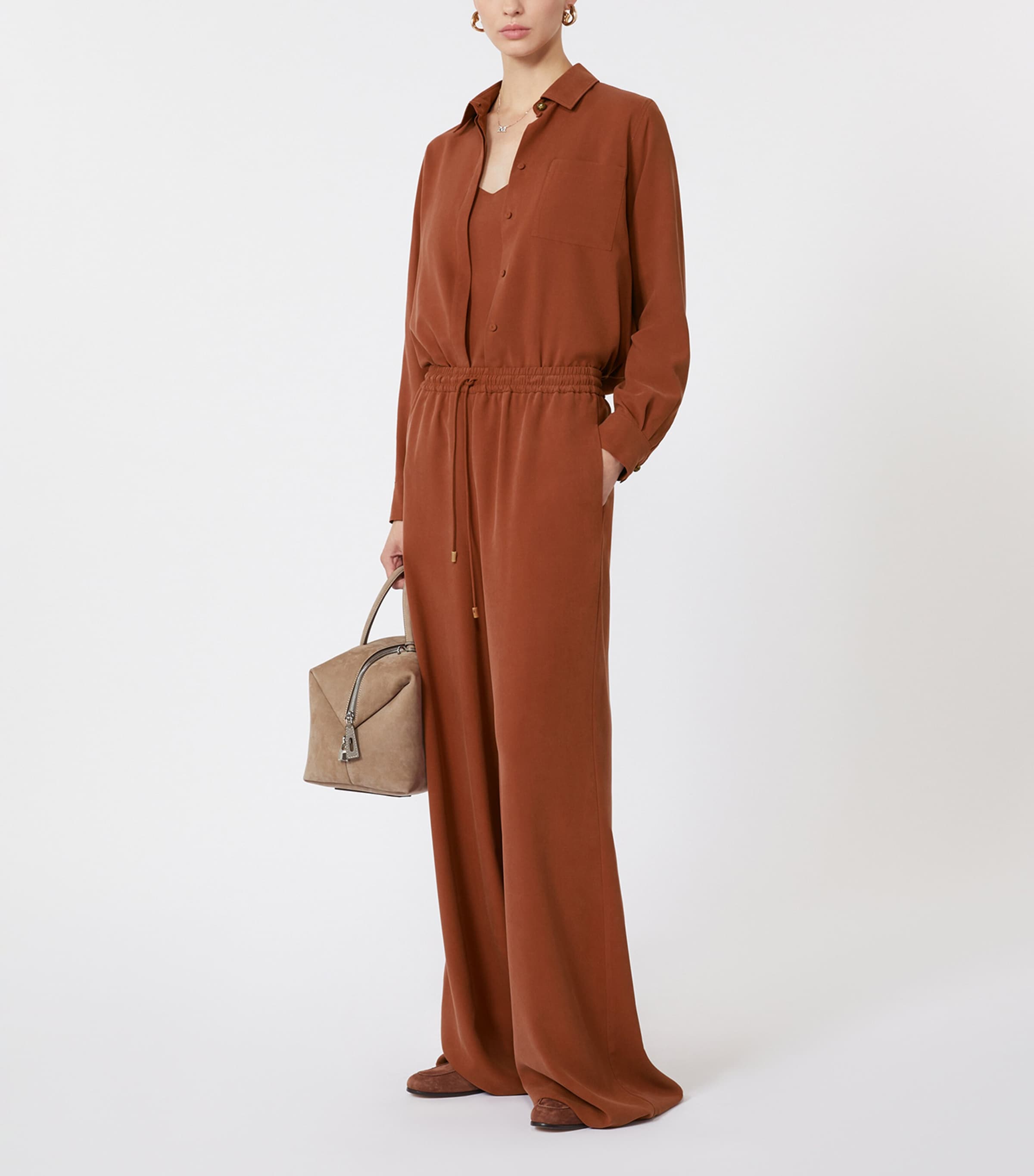 Silk Shirt TERRA COTTA Image 2