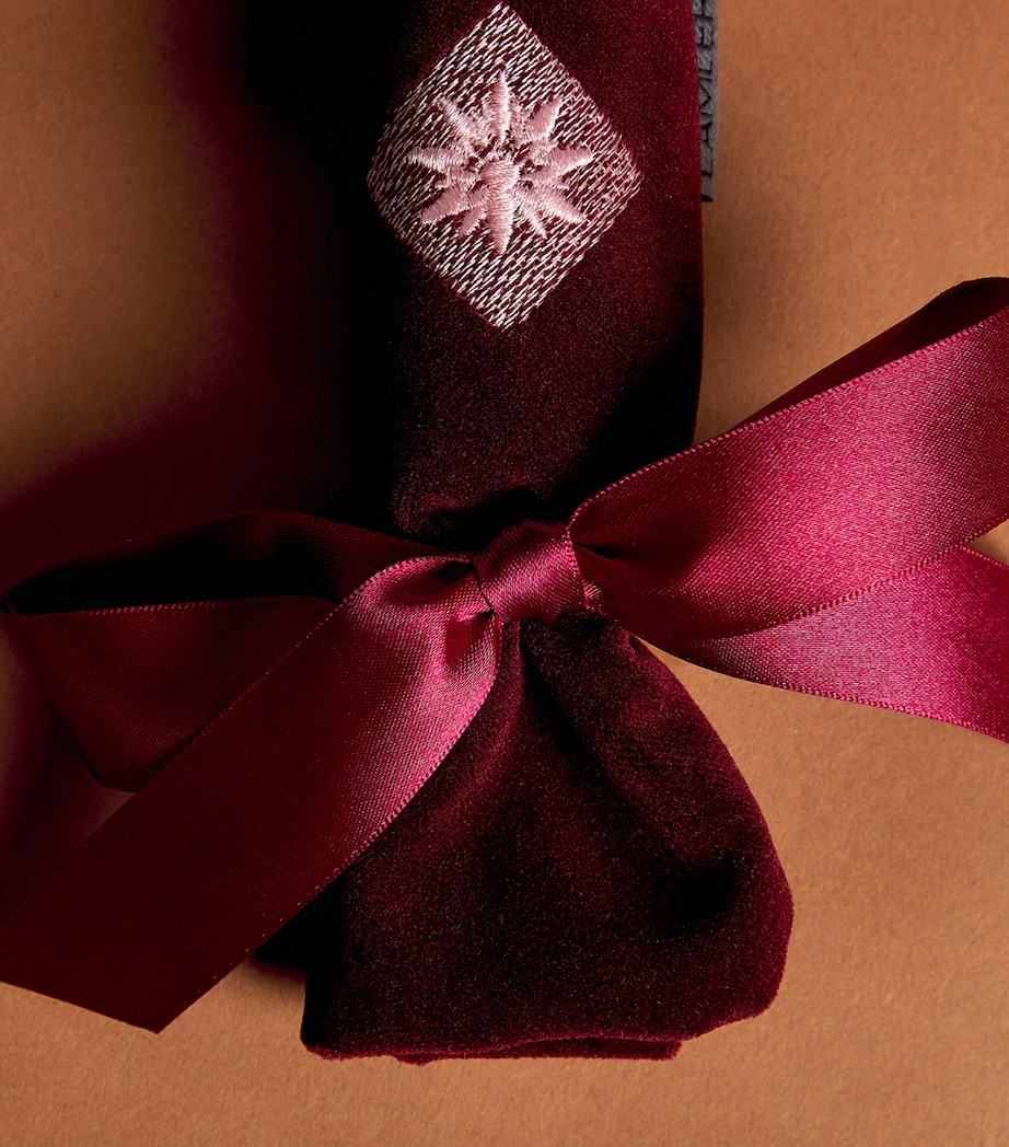Lamler Mini Velvet Christmas Cracker Burgundy/pink Image 2