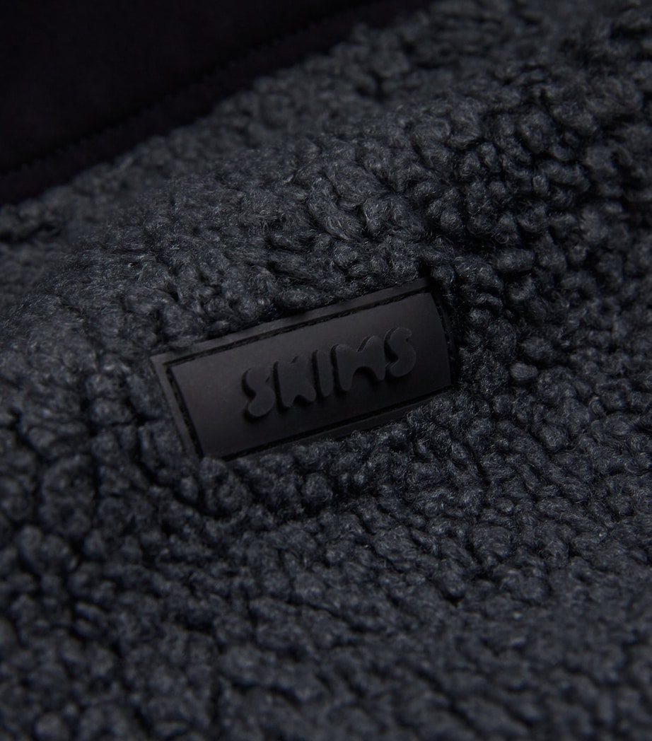 Teddy Boxy Zip-Up Jacket ASH Image 5