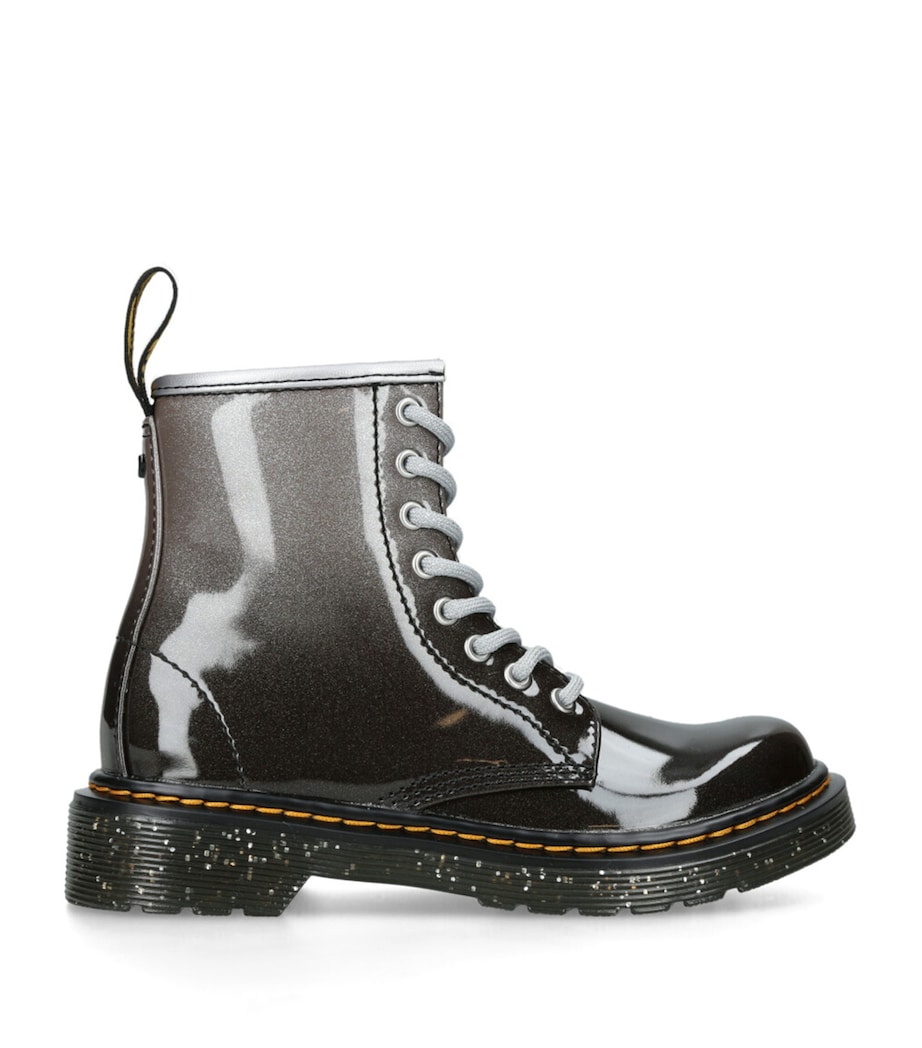 Dr. Martens Glittered 1460 Ankle Boots Silver Com Image 1