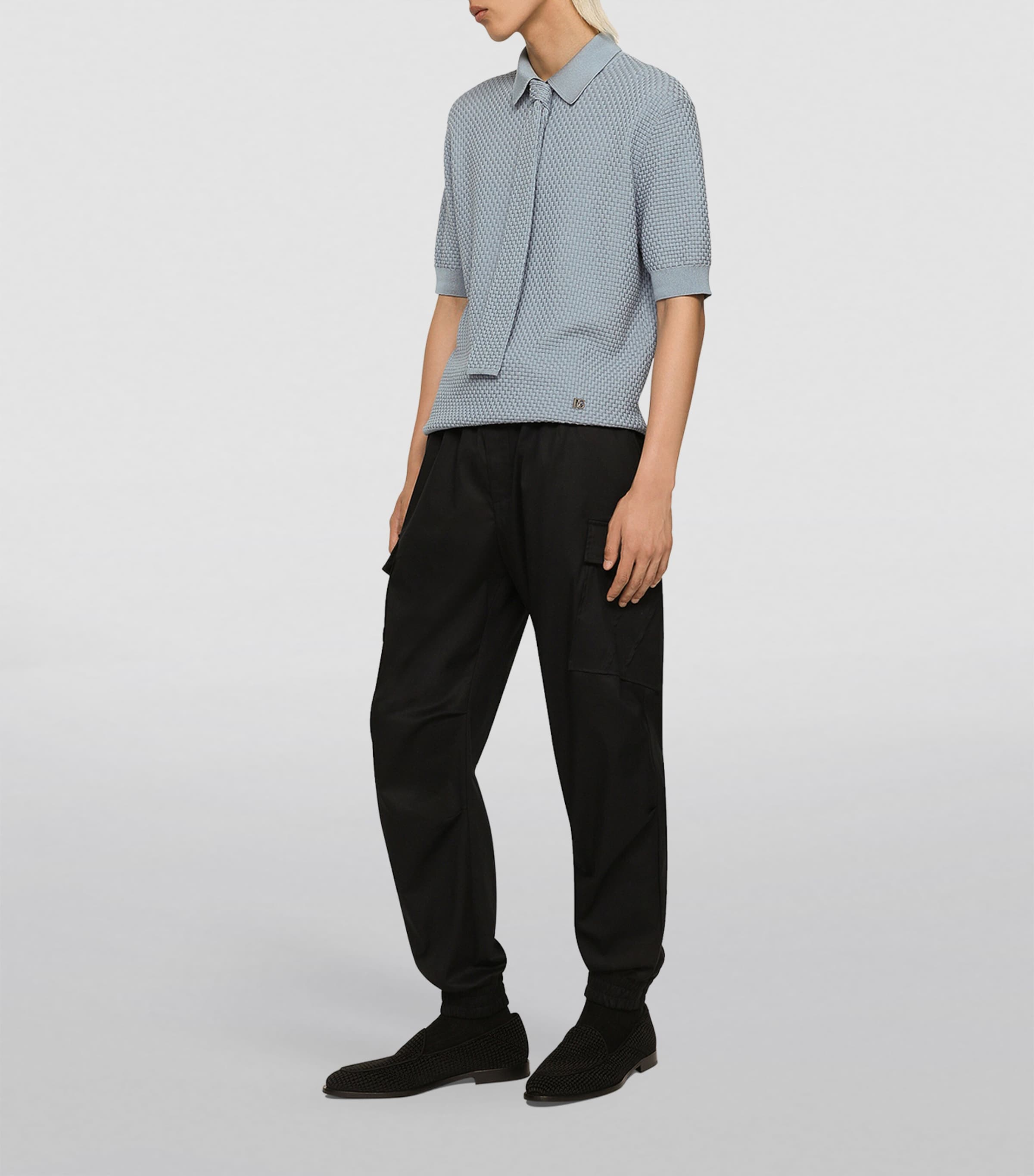 トップス 2000s Archive Dolce&Gabbana Knit Polo Dolce&Gabbana Men M 2000S Archive Knit Polo shirt Elegant