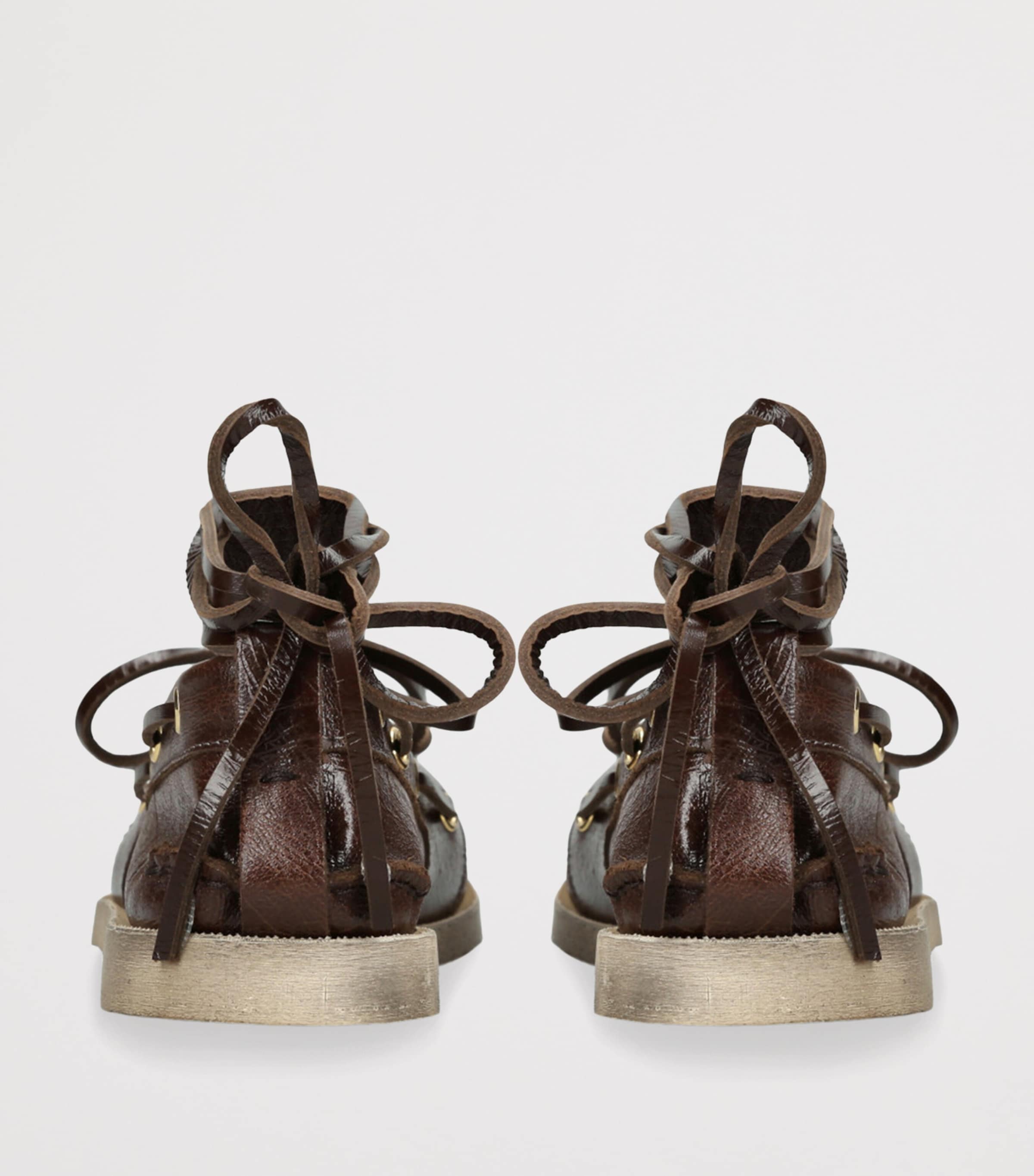 Golden Goose Leather Barca Boat Shoes Brown Image 2