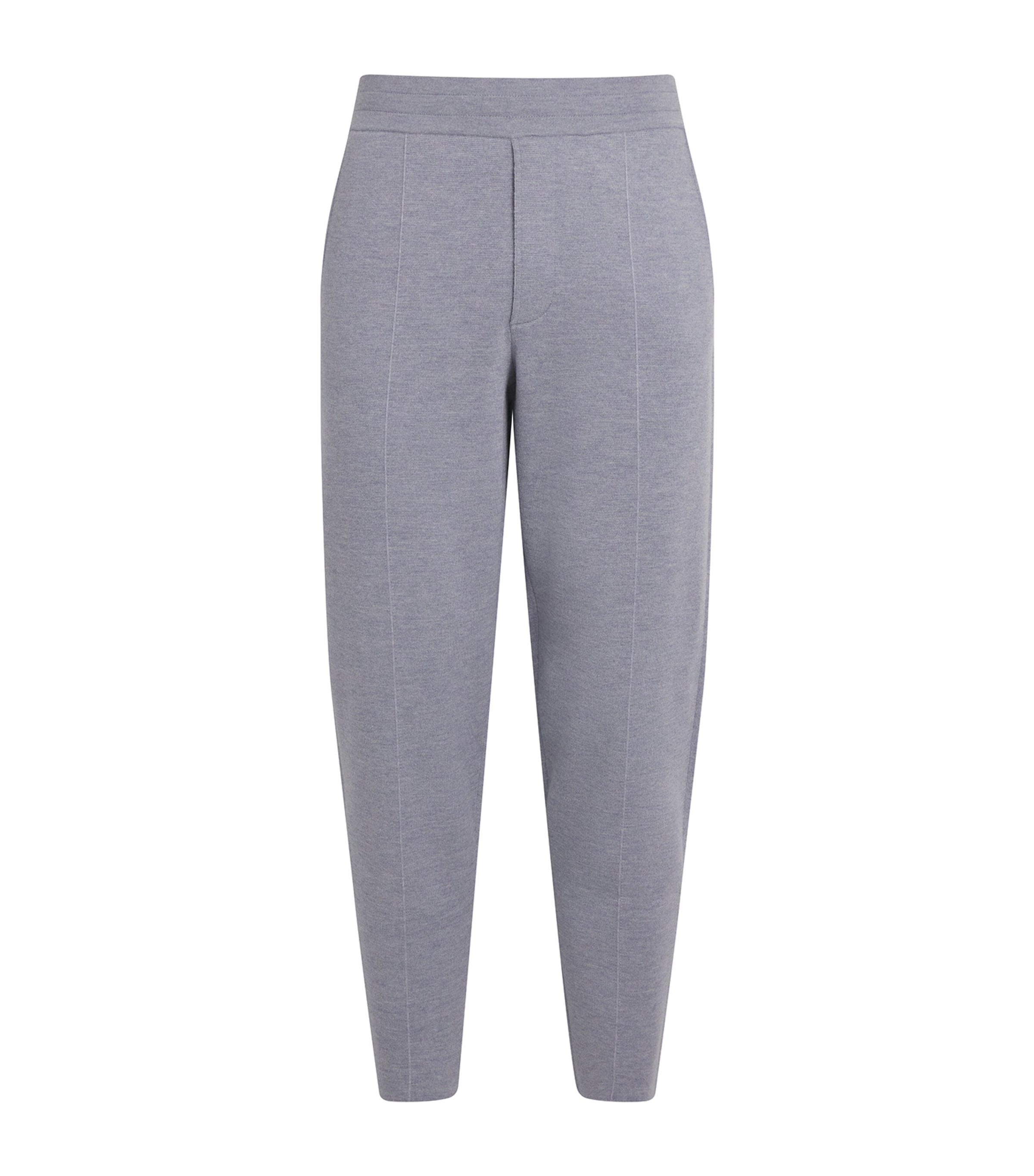 Wool-Blend Straight Sweatpants 3268-DUSTY MEL Image 1
