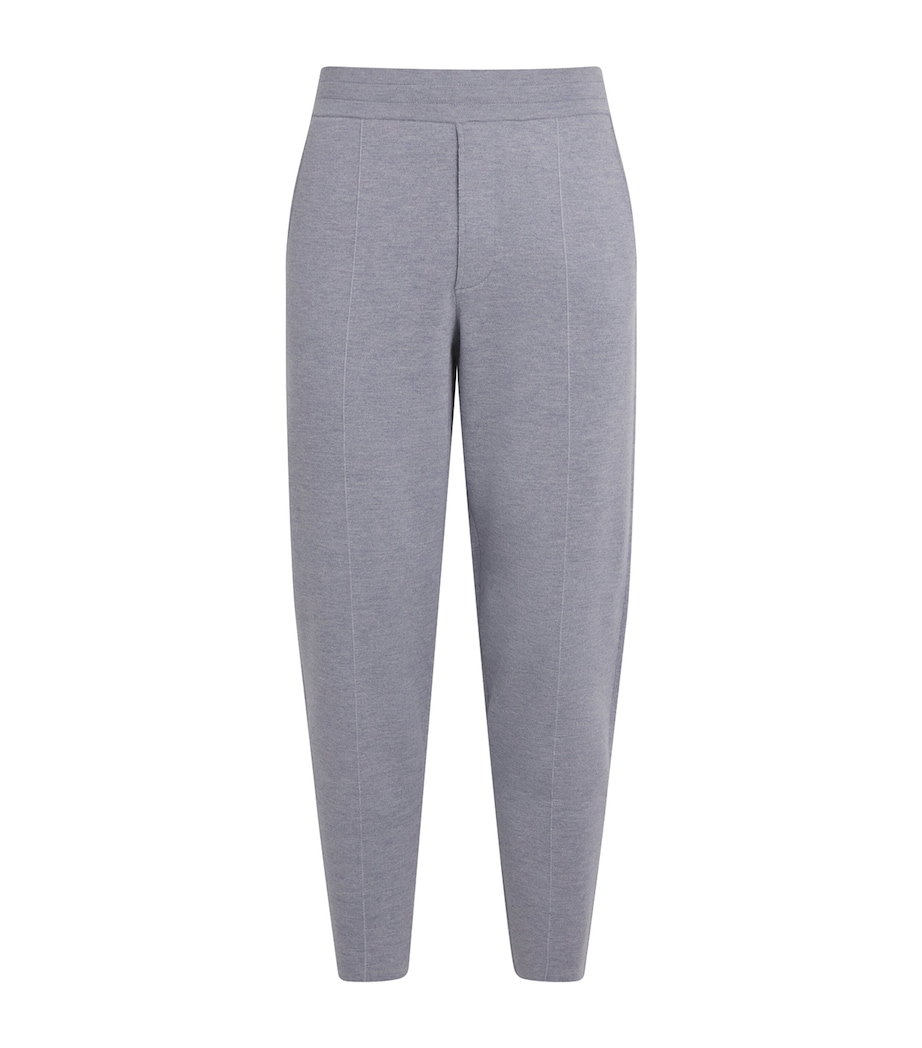 Wool-Blend Straight Sweatpants 3268-DUSTY MEL Image 1