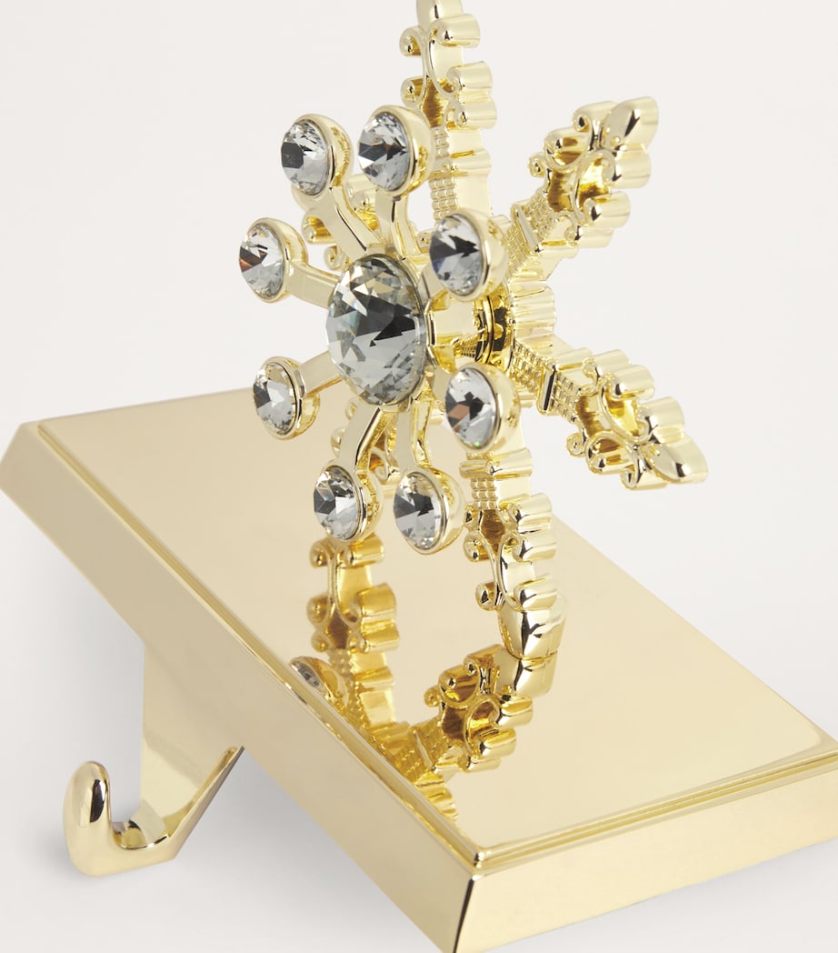 Snowflake Stocking Hook GOLD Image 2