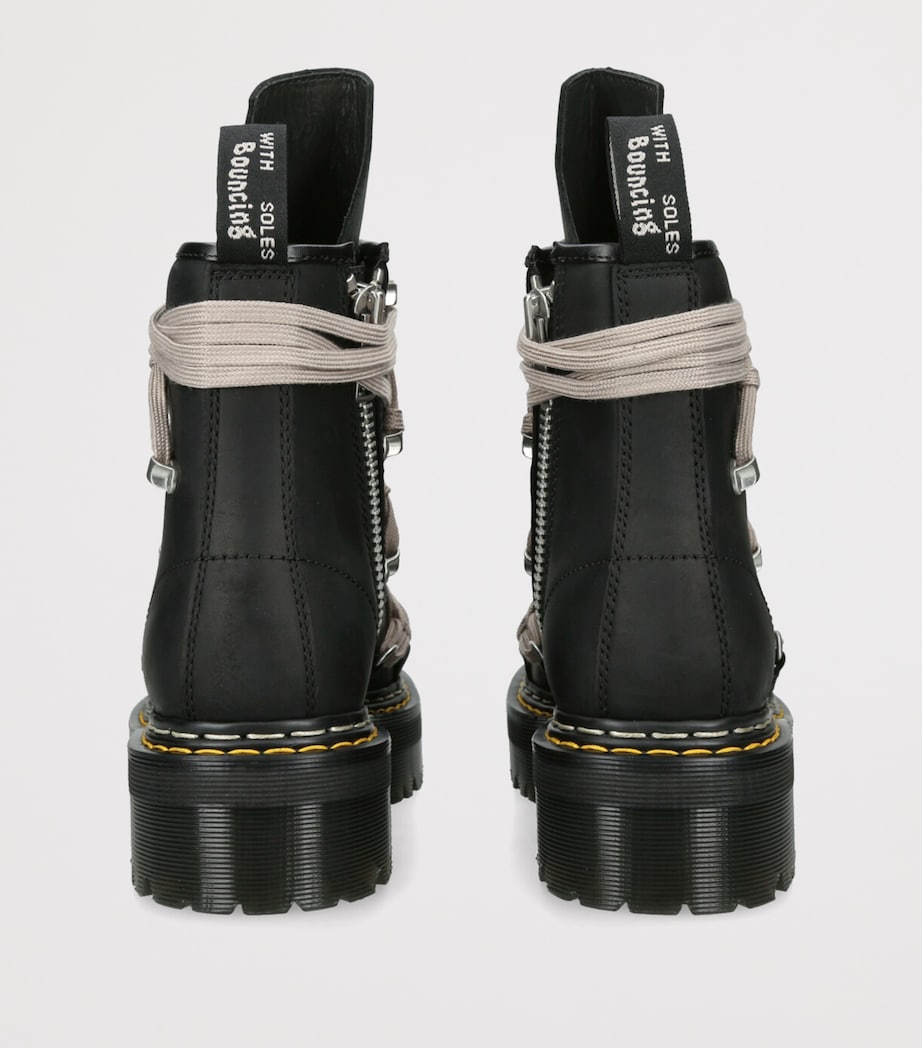 x Dr. Martens Quad Sole 1460 Megalace Boots BLACK Image 2