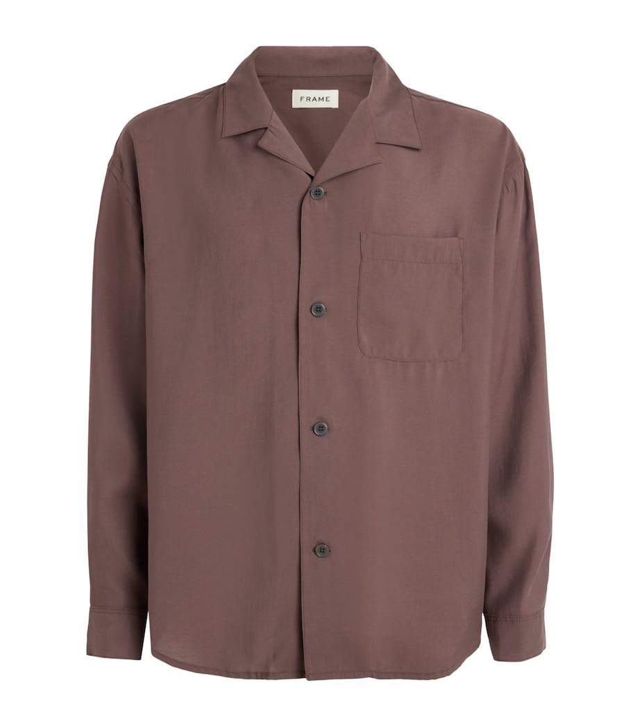 FRAME Mens Camp Collar Shirt Dsmv Image 1