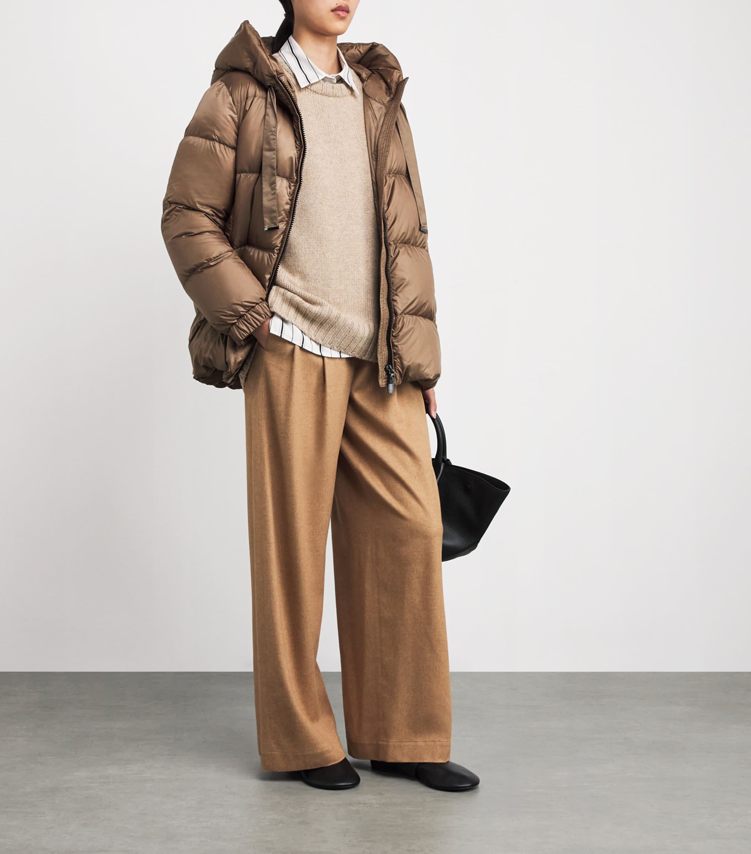 The Cube Quilted Jacket BROWN Image 2