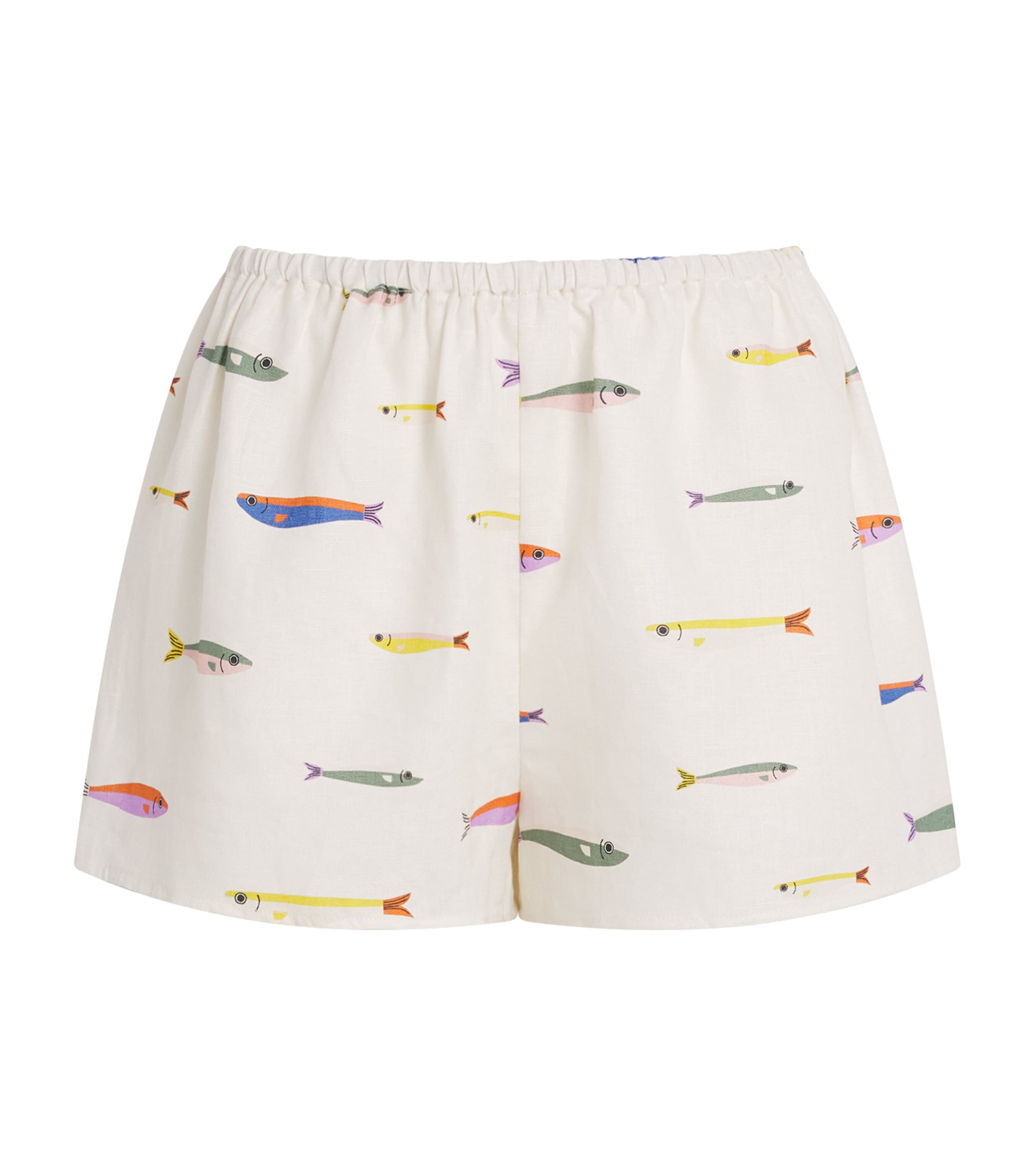 Staud Linen Paddle Shorts