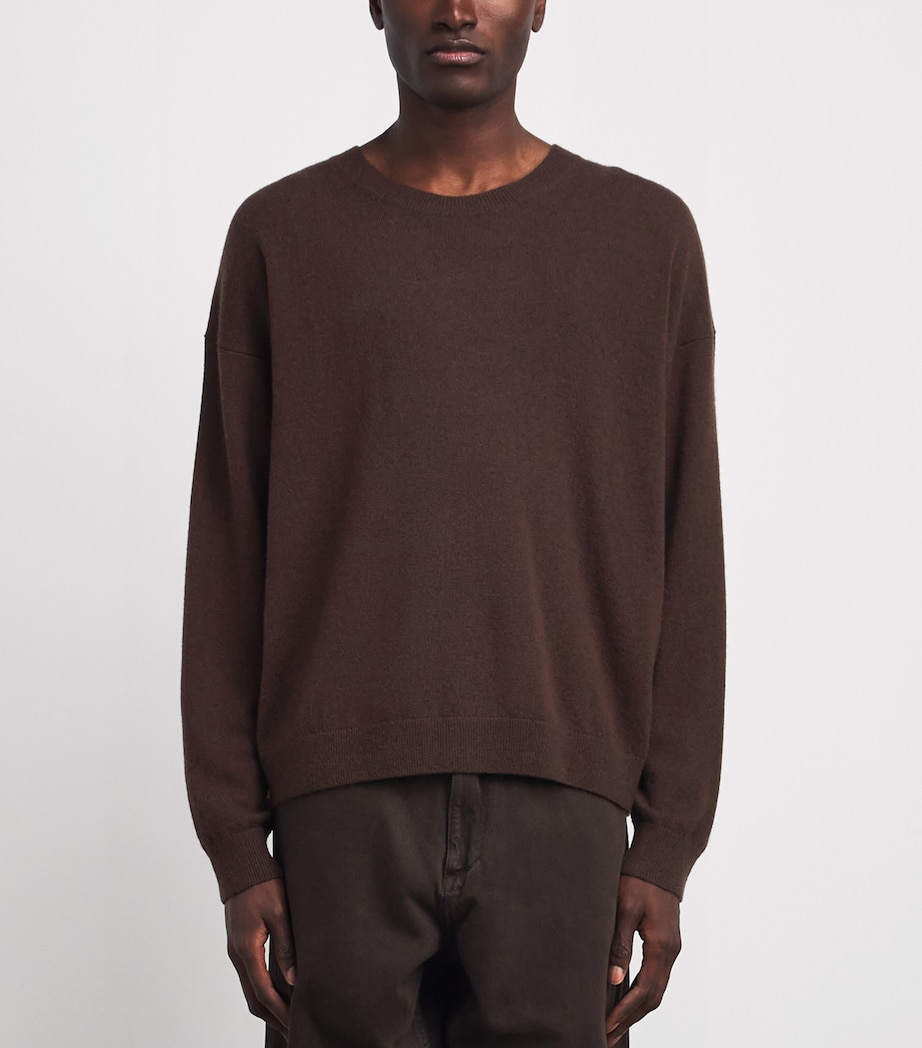 FRAME Mens Cashmere Sweater Dpbr Deep Brown Image 4
