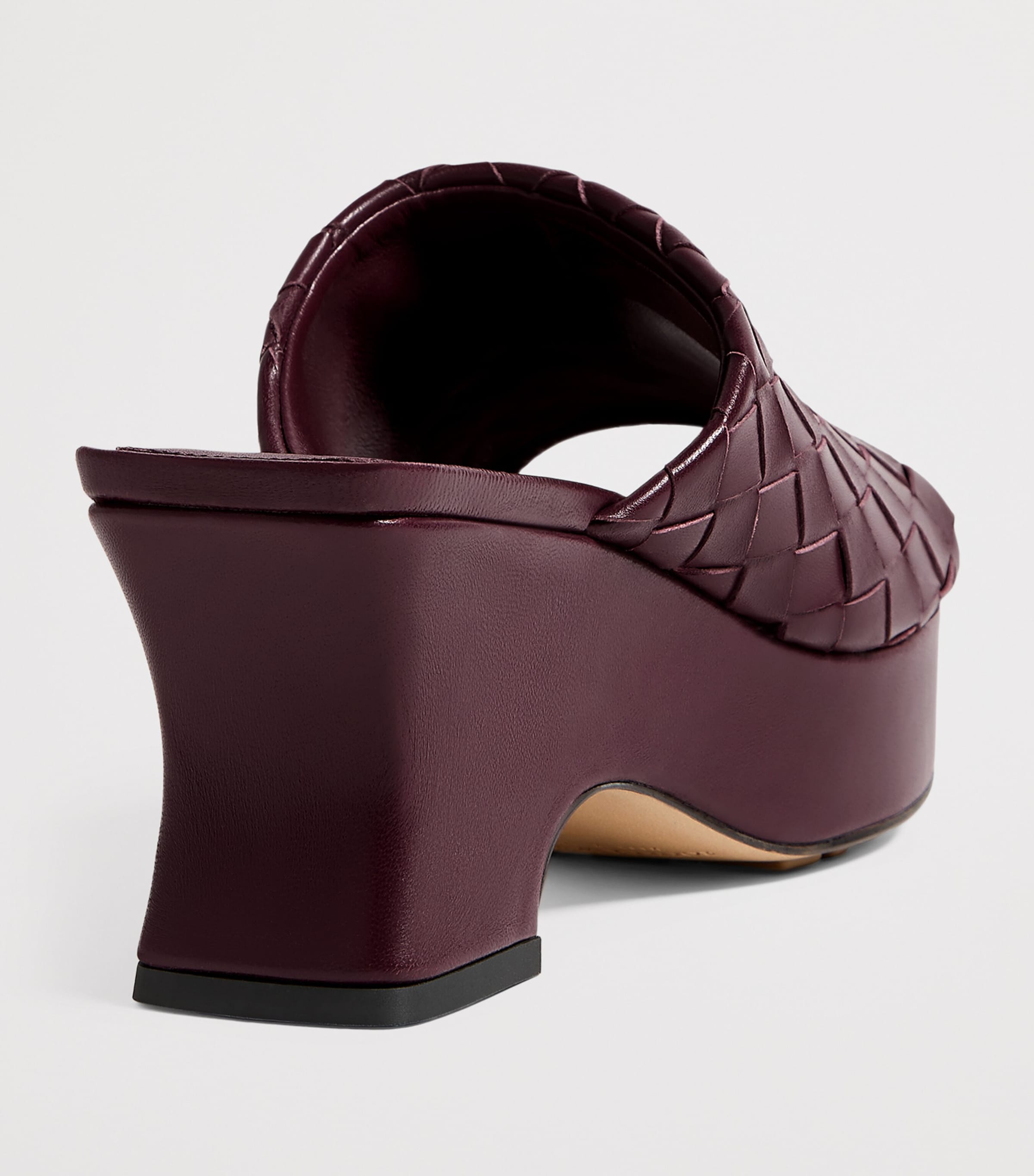 Bottega Veneta Lambskin Intrecciato Wedge Mules 40 Image 4