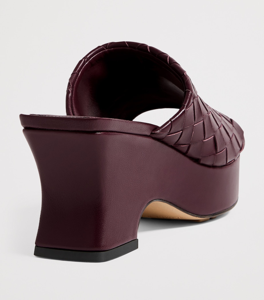 Bottega Veneta Lambskin Intrecciato Wedge Mules 40 Image 4