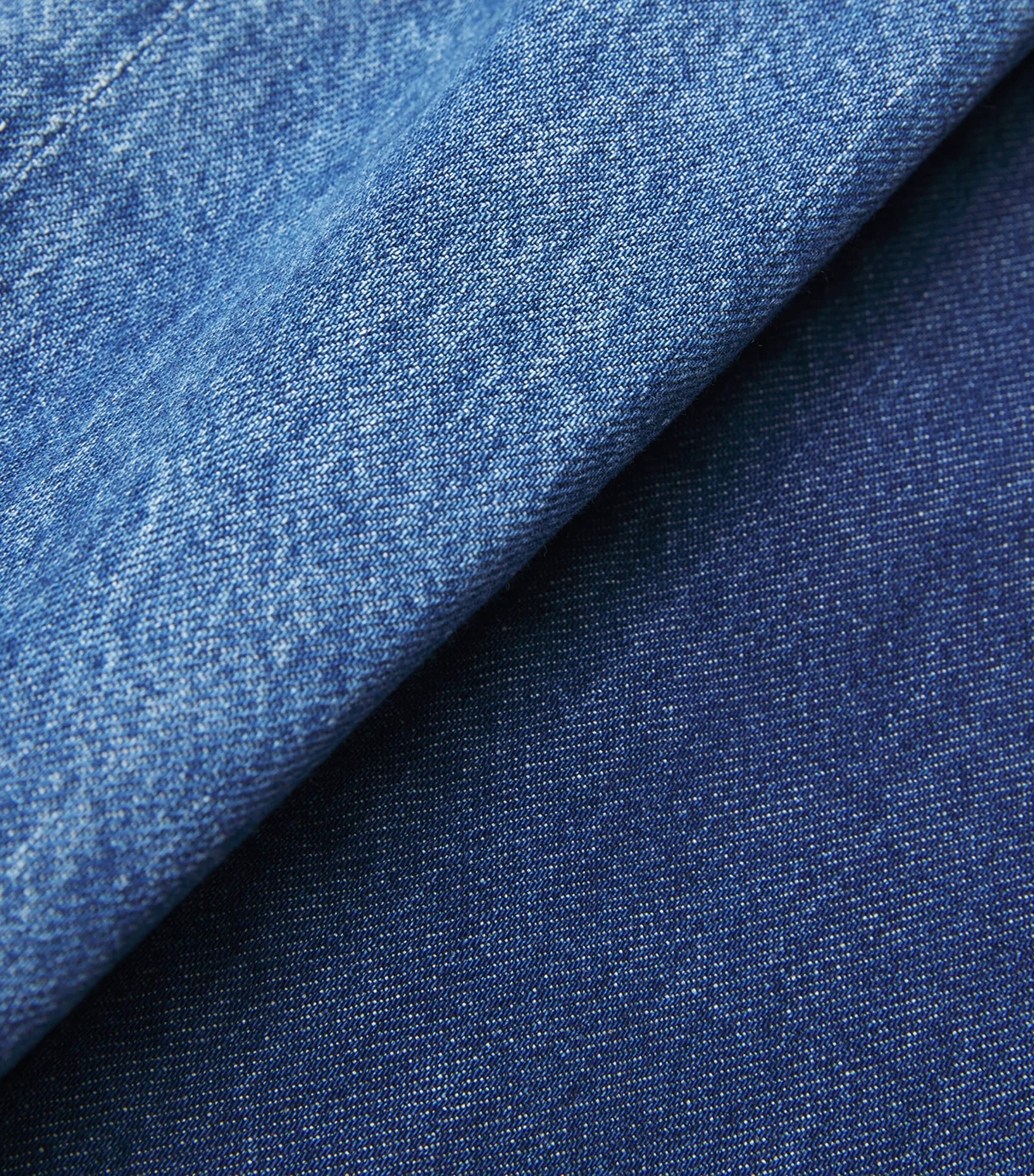 Wide-Leg Pleated Jeans BLUE JEAN Image 5