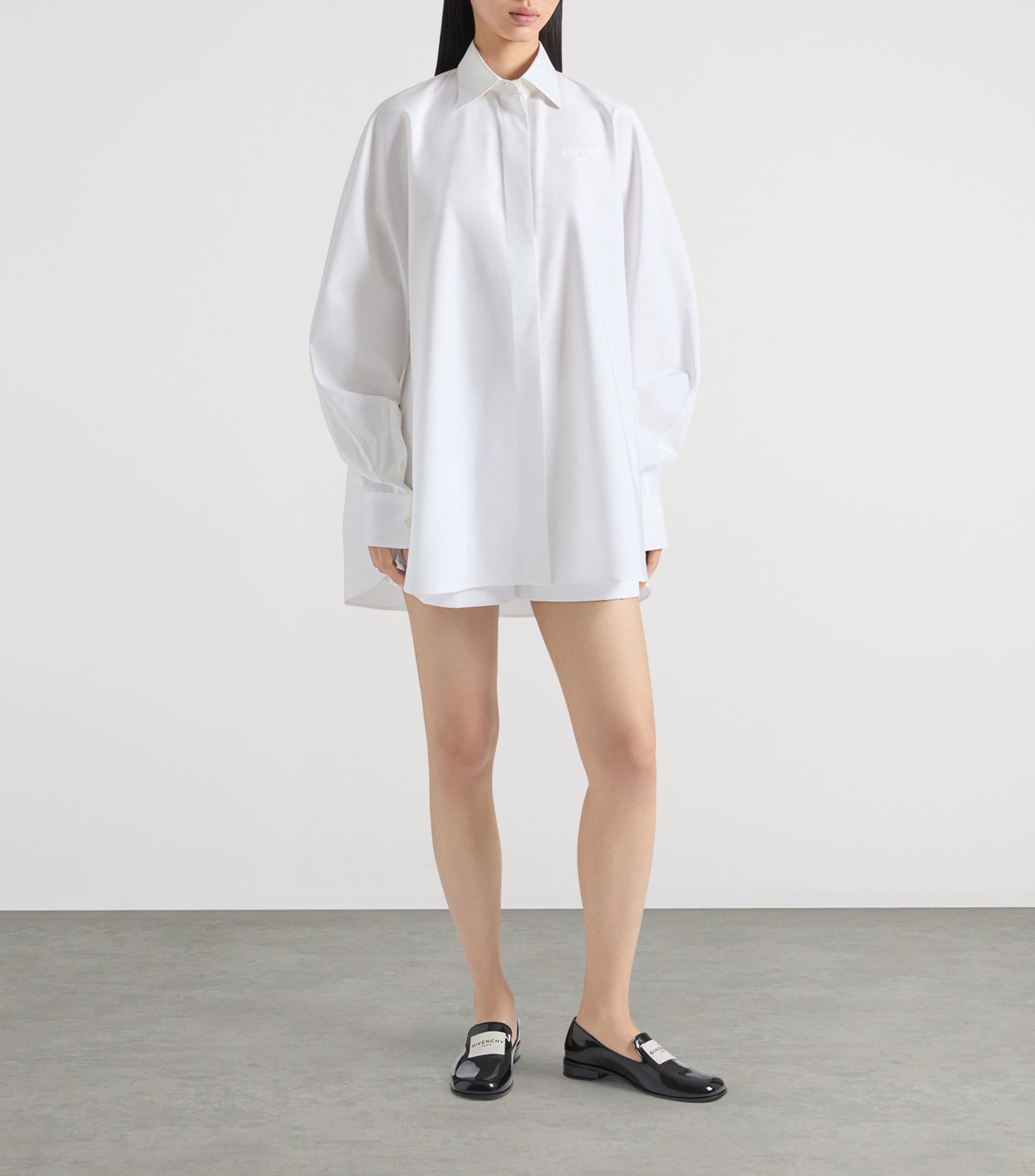 Cotton Poplin Overshirt WHITE Image 2