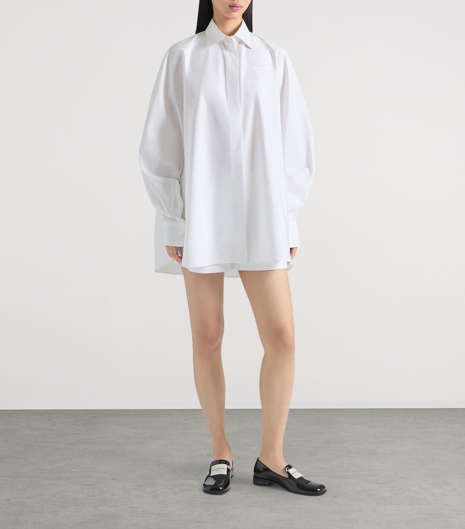 Cotton Poplin Overshirt WHITE Image 2