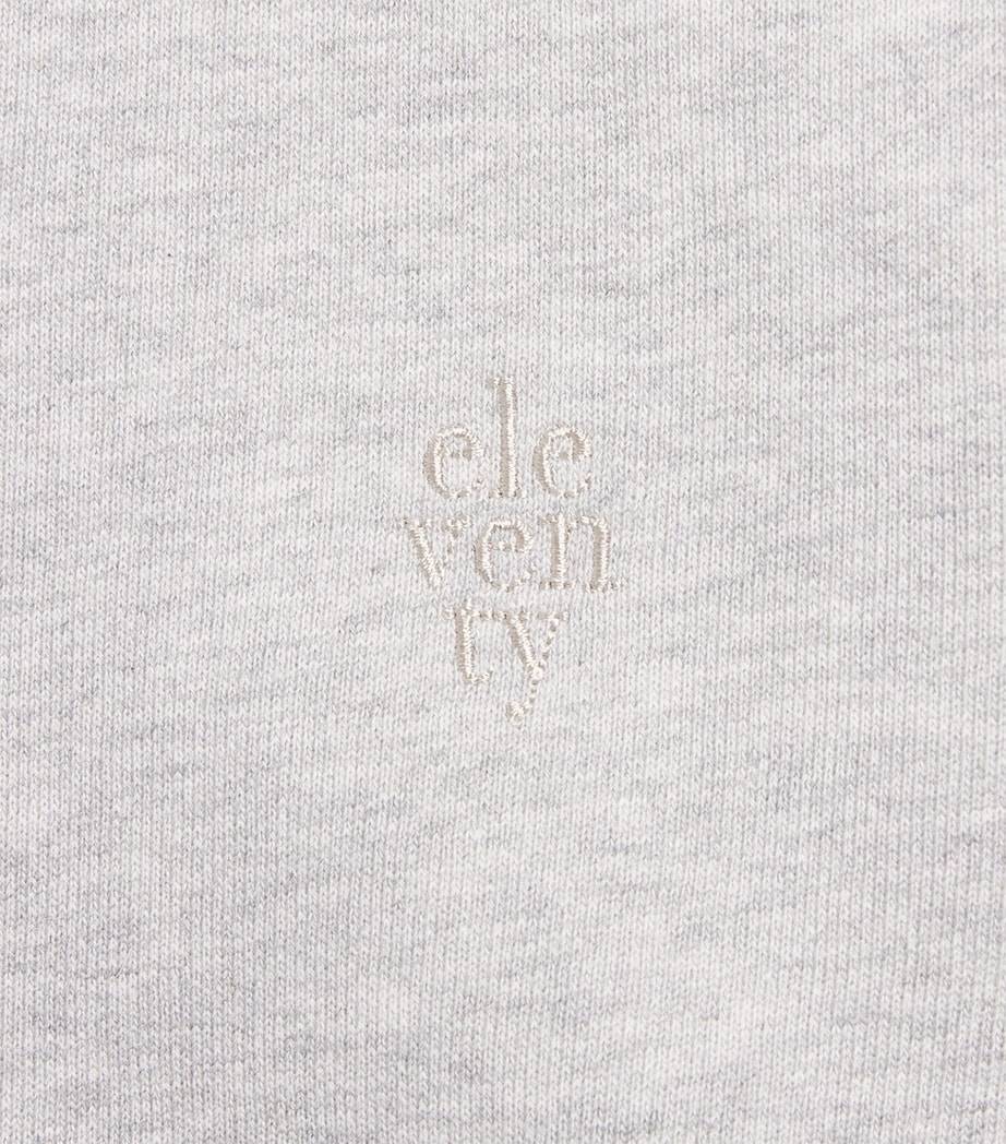 Eleventy Kids Cotton Two-Tone Sweatshirt (2-16 Years) Gri Ch.mel/avo Image 3