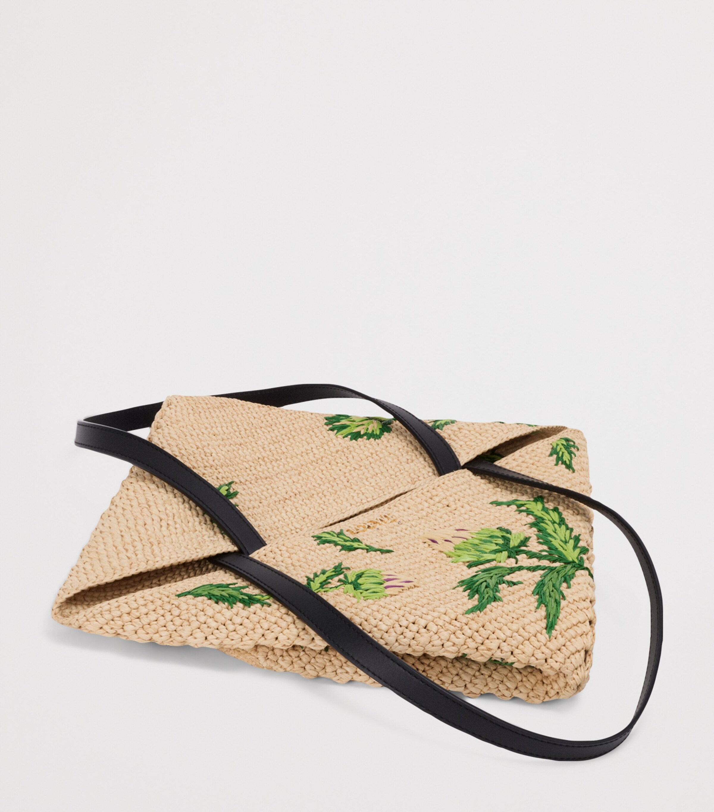 LOEWE x Paula's Ibiza Artichoke Puzzle Fold Tote Bag Natural/green Image 8