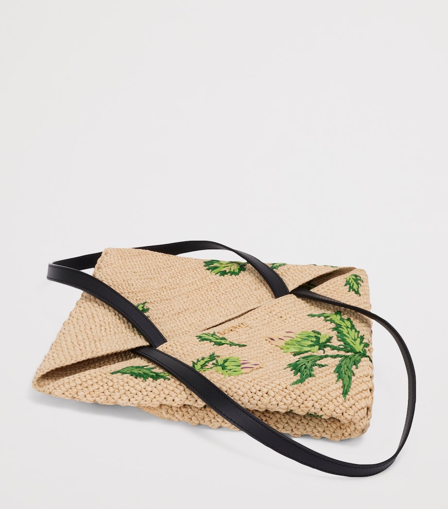 LOEWE x Paula's Ibiza Artichoke Puzzle Fold Tote Bag Natural/green Image 8