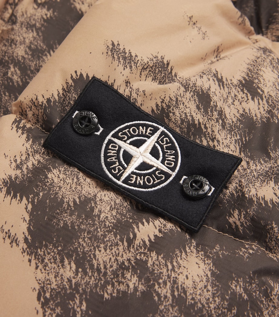 Stone Island Mens Thermo-Reactive Camouflage Puffer Jacket Dove Grey Image 5