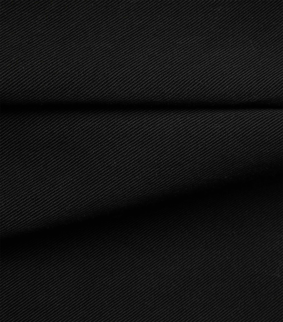 Wax London Mens Organic Cotton Wide-Leg Trousers Black Image 6