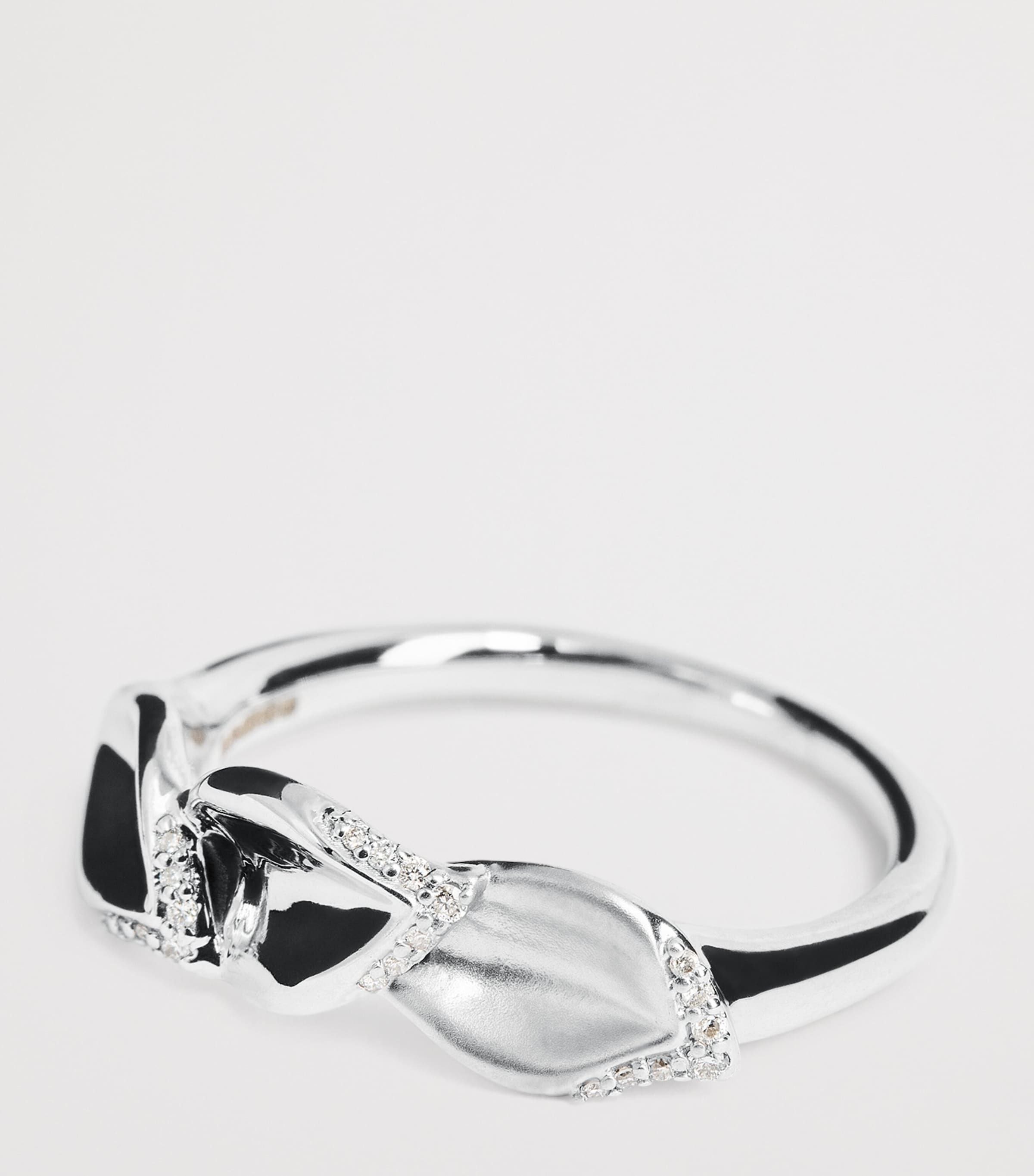 White Gold and Diamond Gloria Secret Garden Ring WHITE GOLD Image 5