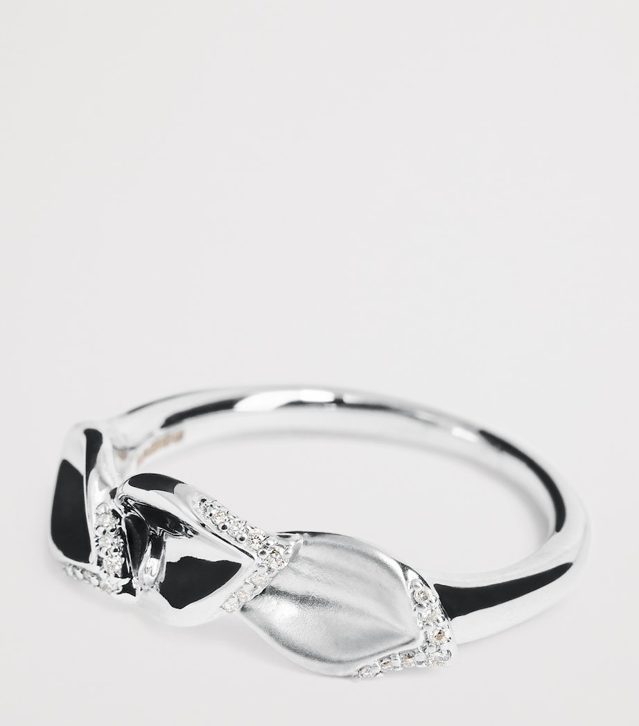 White Gold and Diamond Gloria Secret Garden Ring WHITE GOLD Image 5