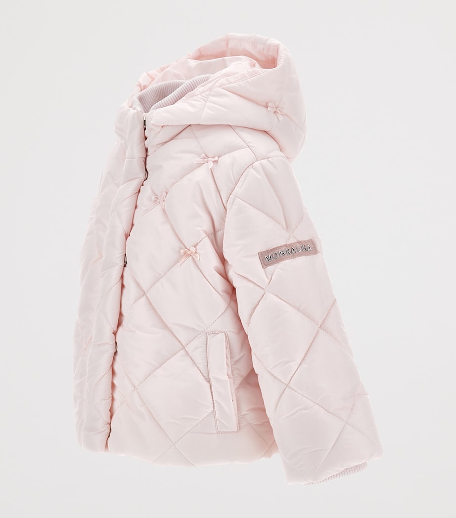 Quilted Bow-Detail Coat (3-36 Months) ROSA FAIRYTALE Image 2