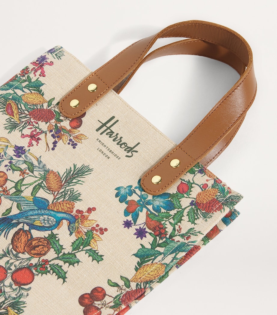 Small The Great Feast Jacquard Shopper Bag NATURAL Image 4