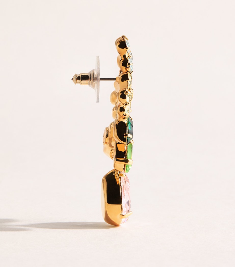 Jennifer Behr Yellow Gold-Plated Bouquet Drop Earrings Image 3