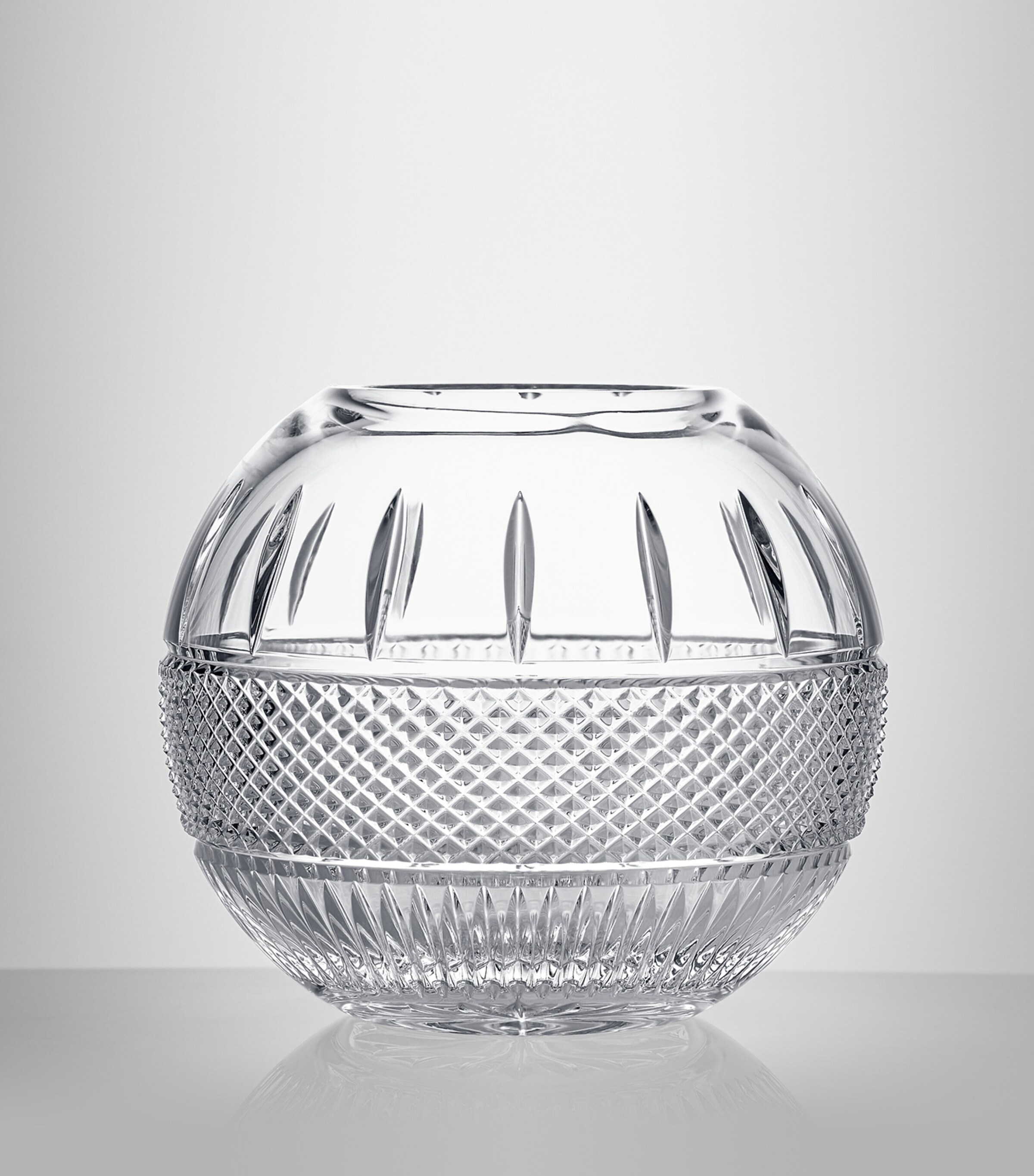 Crystal Mastercraft Irish Lace Rose Bowl (20cm) CLEAR Image 3